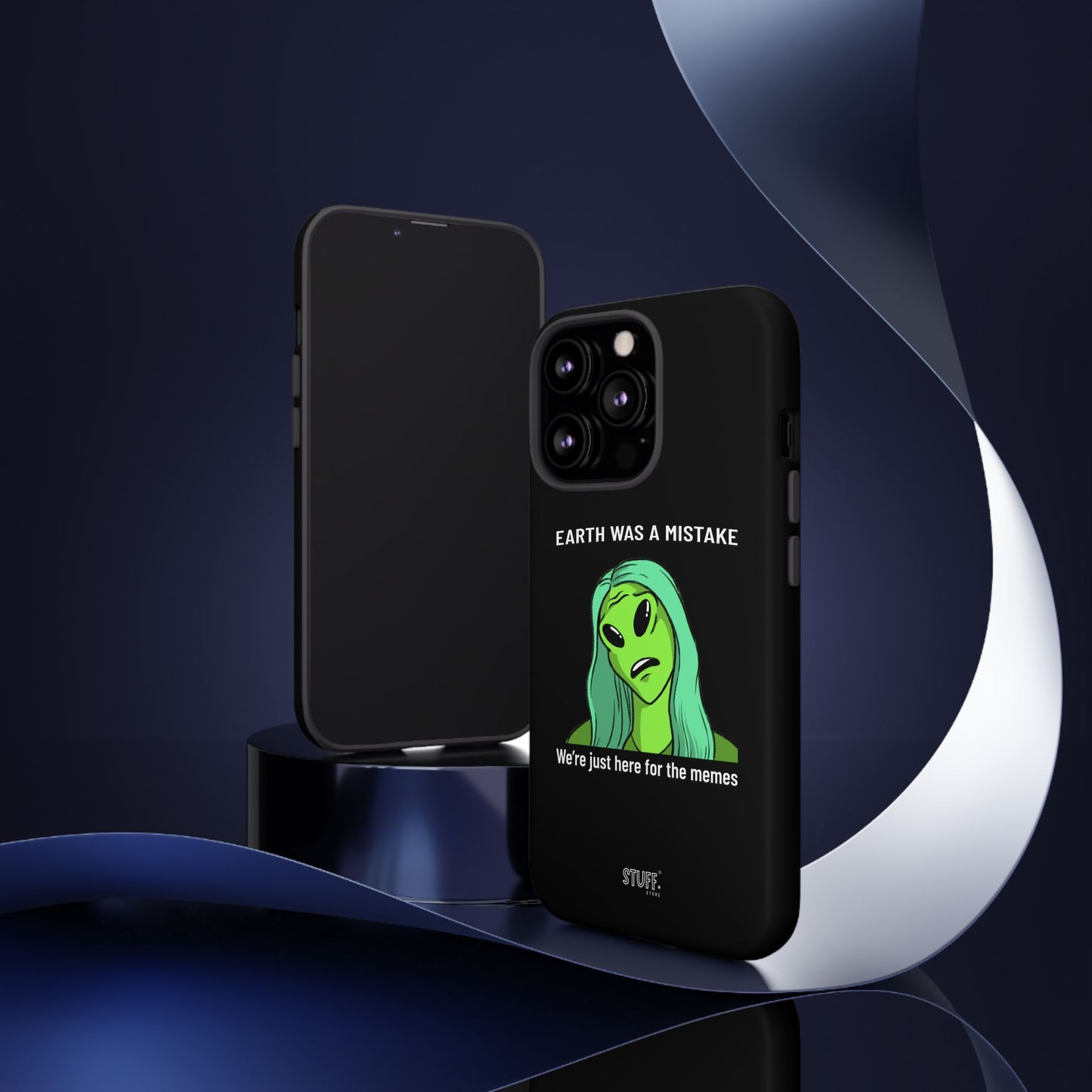 Meme Liking Alien Case | Coque résistante double protection pour les amateurs de Pop Culture