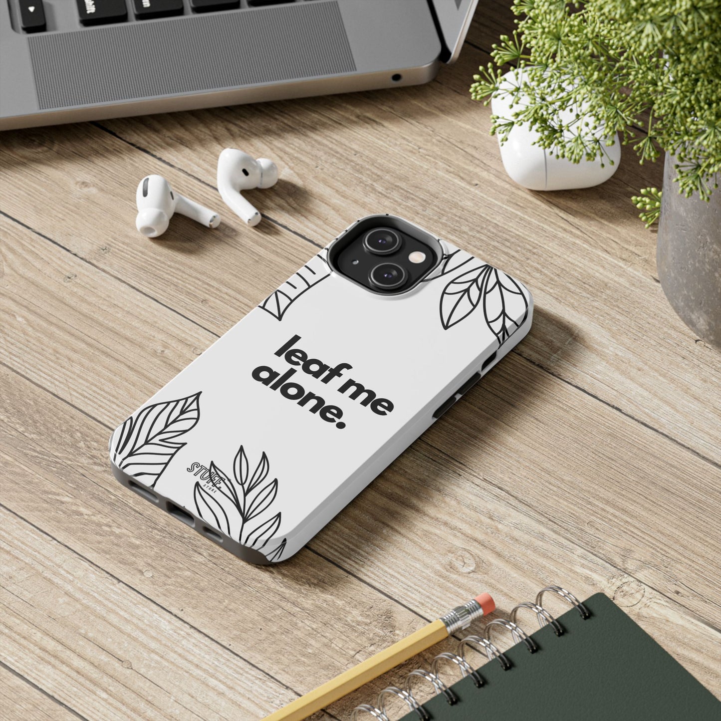 Leaf Me Case | Coque résistante double protection avec design minimaliste