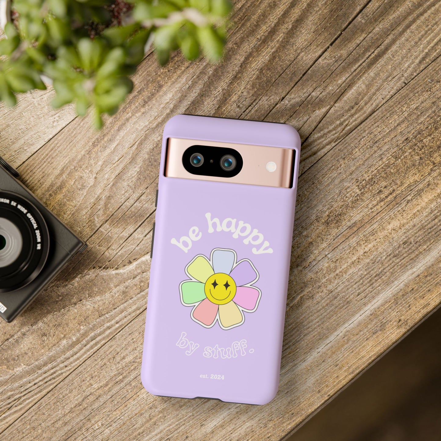 Be Happy Case | Coque résistante double protection avec Design Fleur Colorée