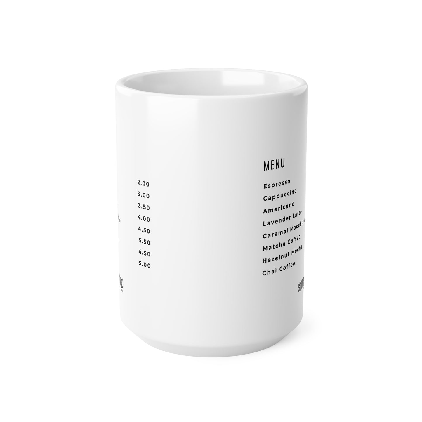 Menu Cup | Mug en céramique 330ml / 440ml