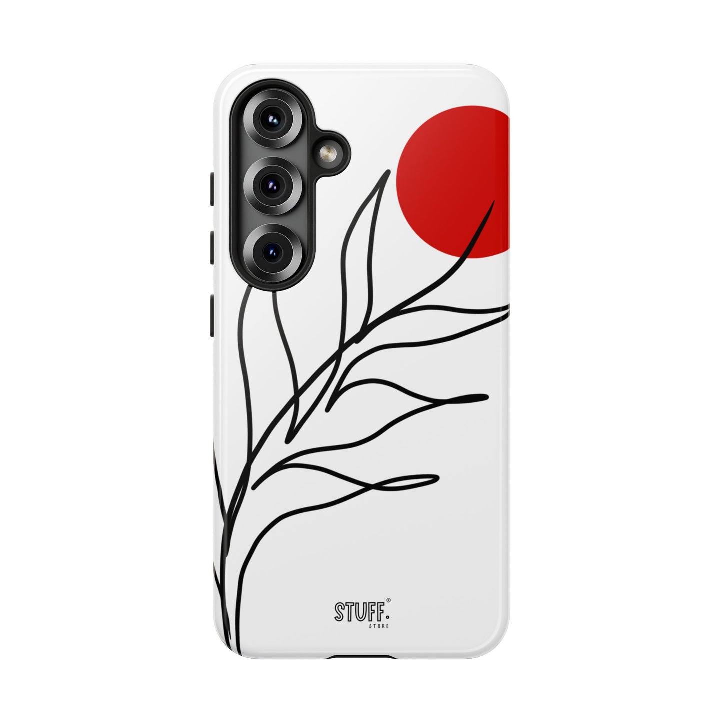 Red Sun Case | Coque résistante double protection avec Design Minimaliste