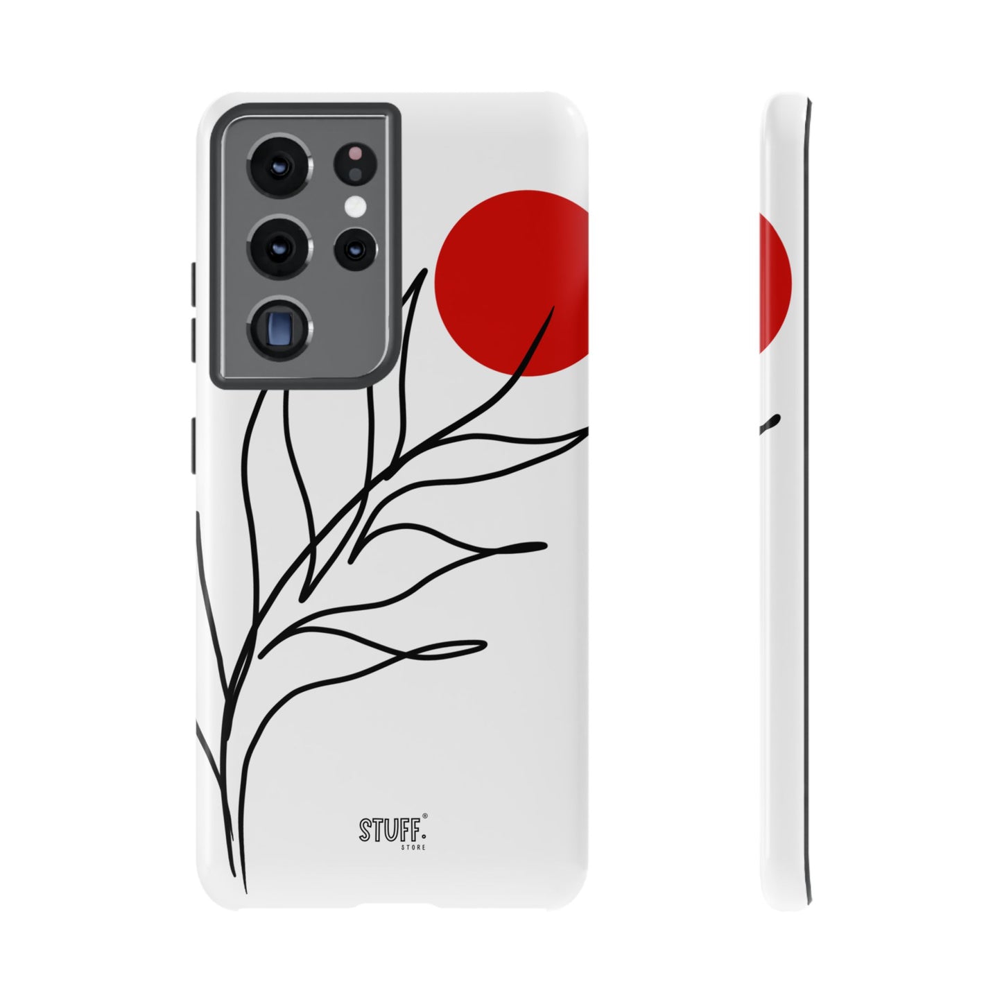 Red Sun Case | Coque résistante double protection avec Design Minimaliste