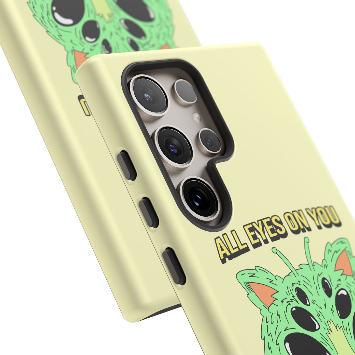 All Eyes on You Case | Coque résistante double protection avec Design Alien drôle