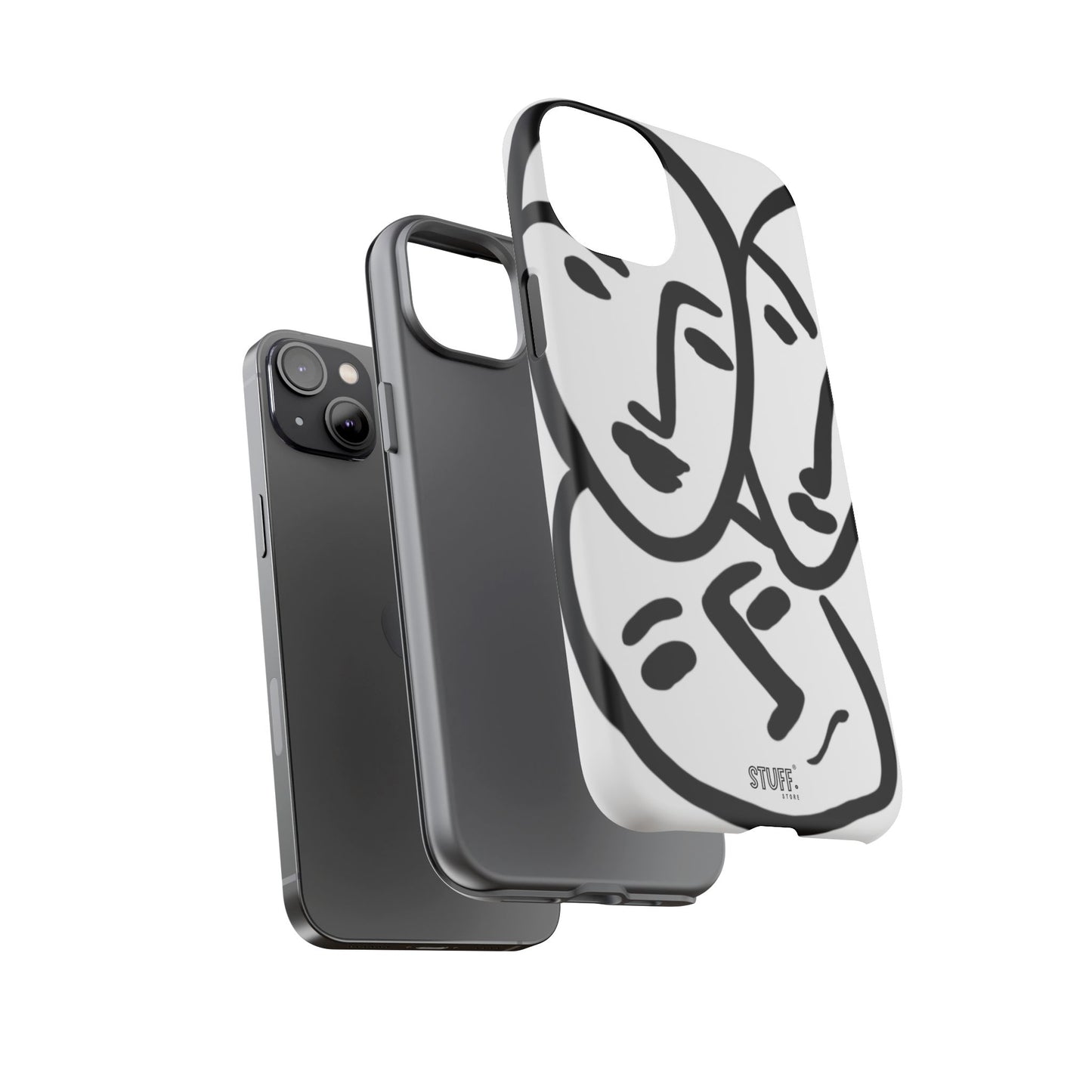 Les Trois Visages | Coque résistante double protection — inspiration Matisse