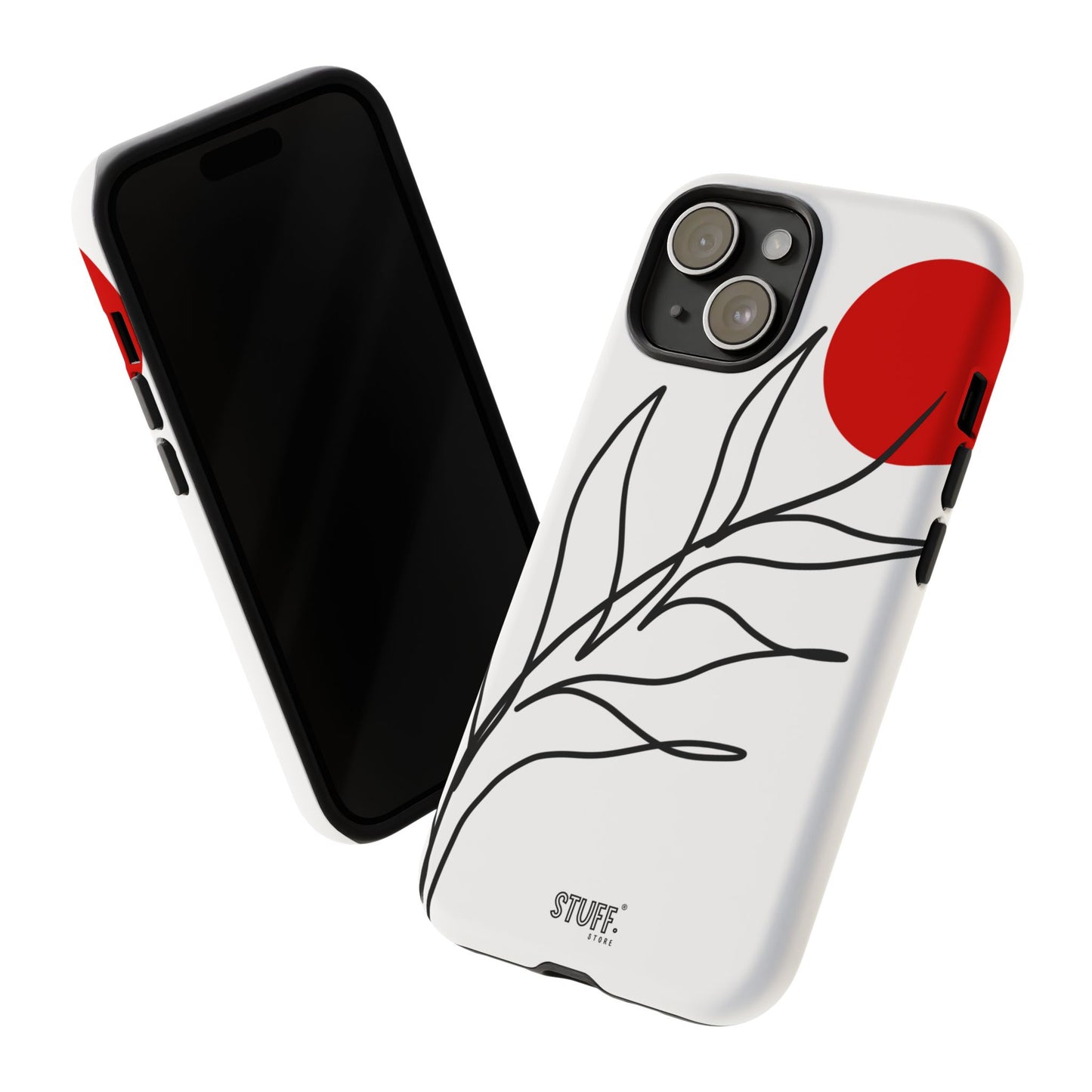 Red Sun Case | Coque résistante double protection avec Design Minimaliste