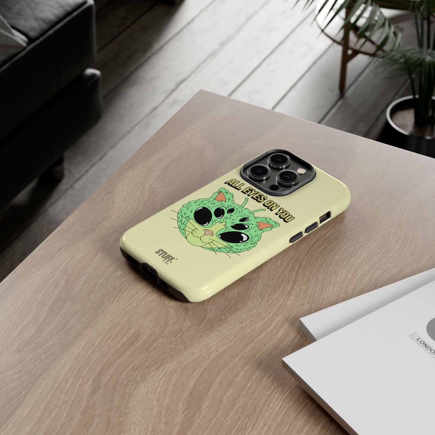 All Eyes on You Case | Coque résistante double protection avec Design Alien drôle