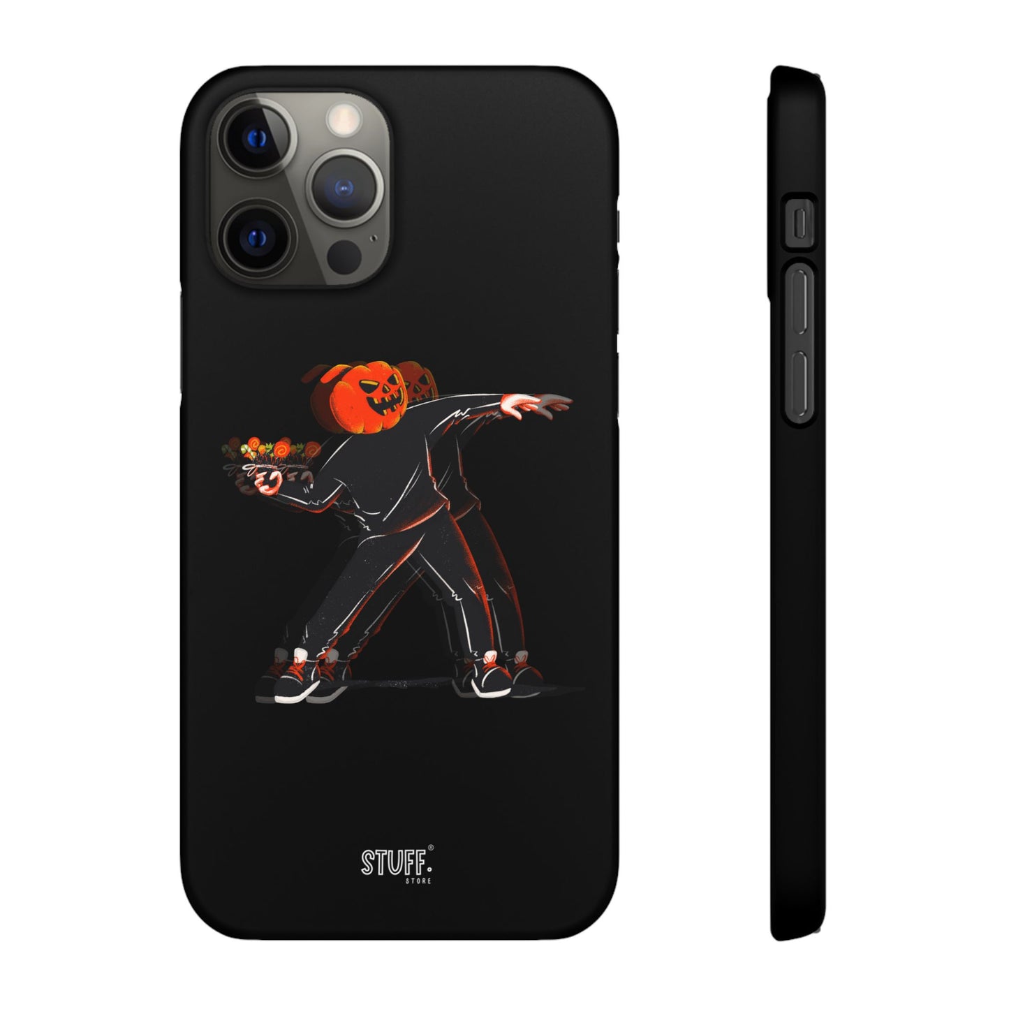 Pumpksy | Coque snap légère et résistante inspiration Banksy – Noir