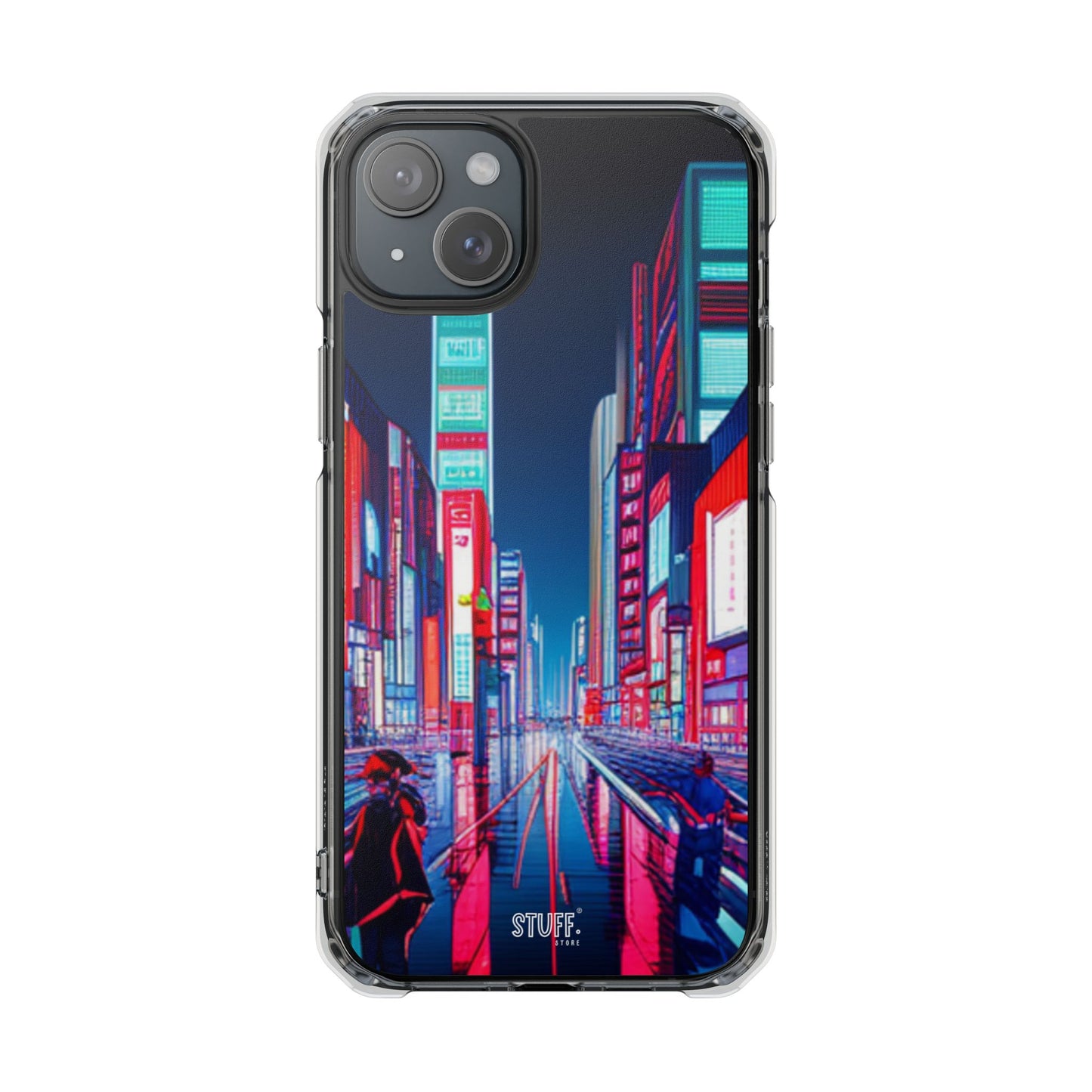 Cyber City Case | Coque transparente magnétique antichoc compatible MagSafe®