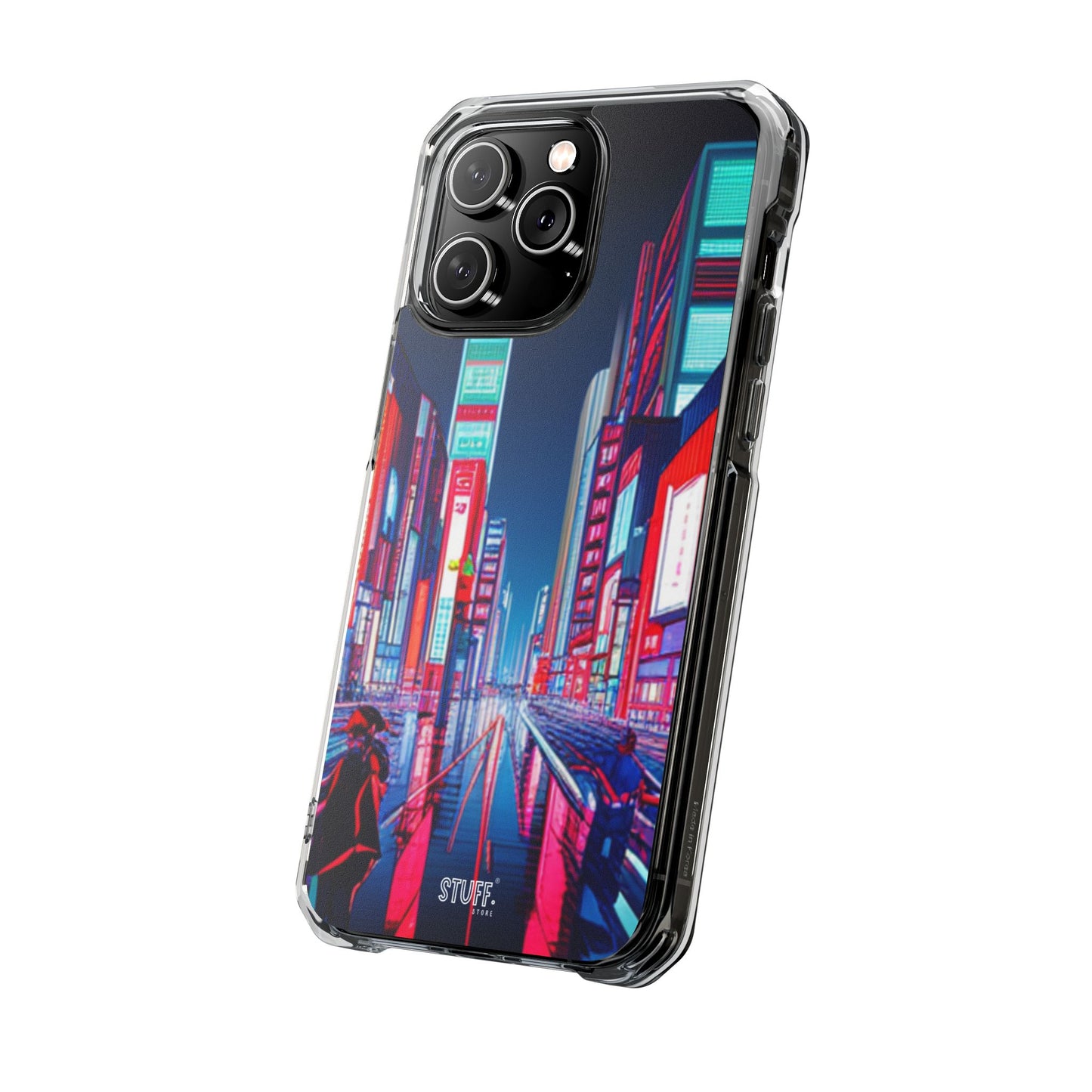 Cyber City Case | Coque transparente magnétique antichoc compatible MagSafe®
