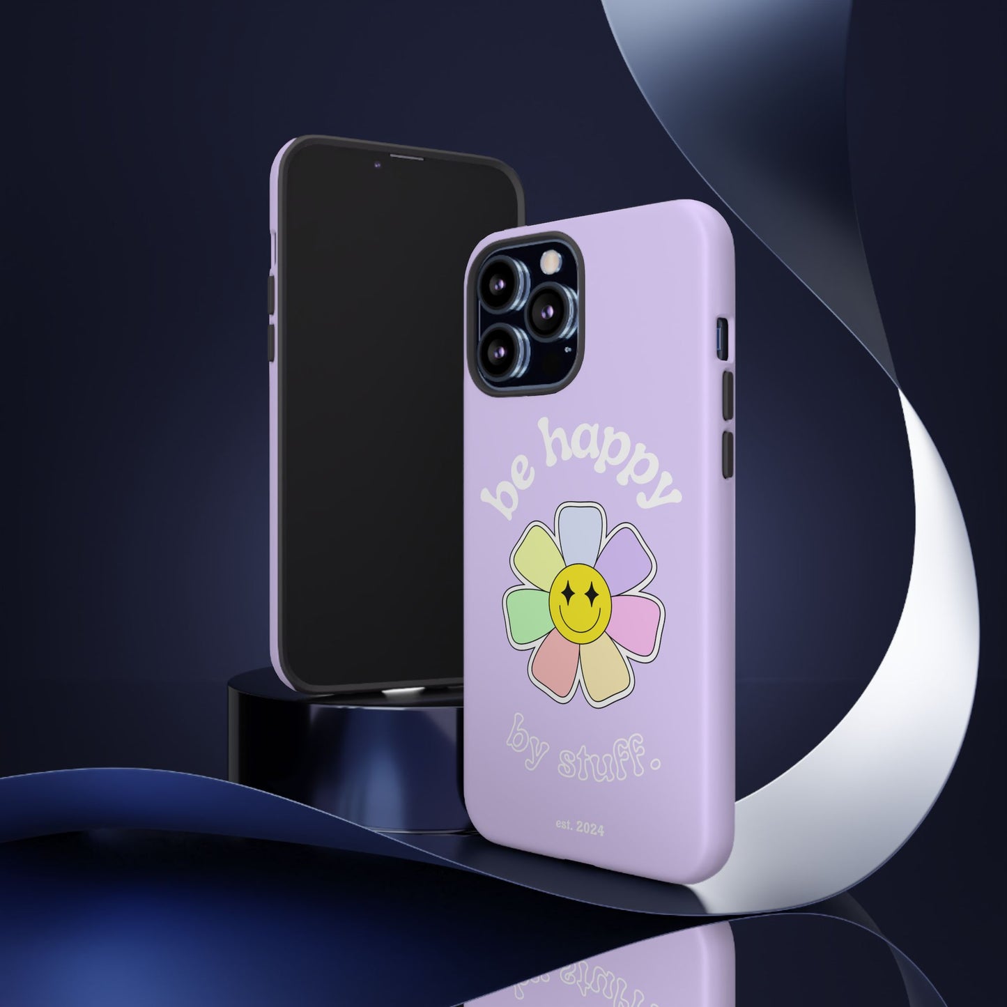 Be Happy Case | Coque résistante double protection avec Design Fleur Colorée