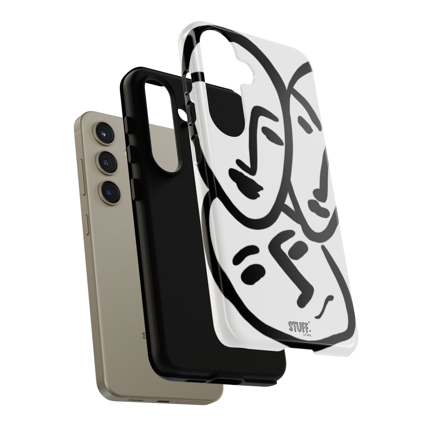 Les Trois Visages | Coque résistante double protection — inspiration Matisse