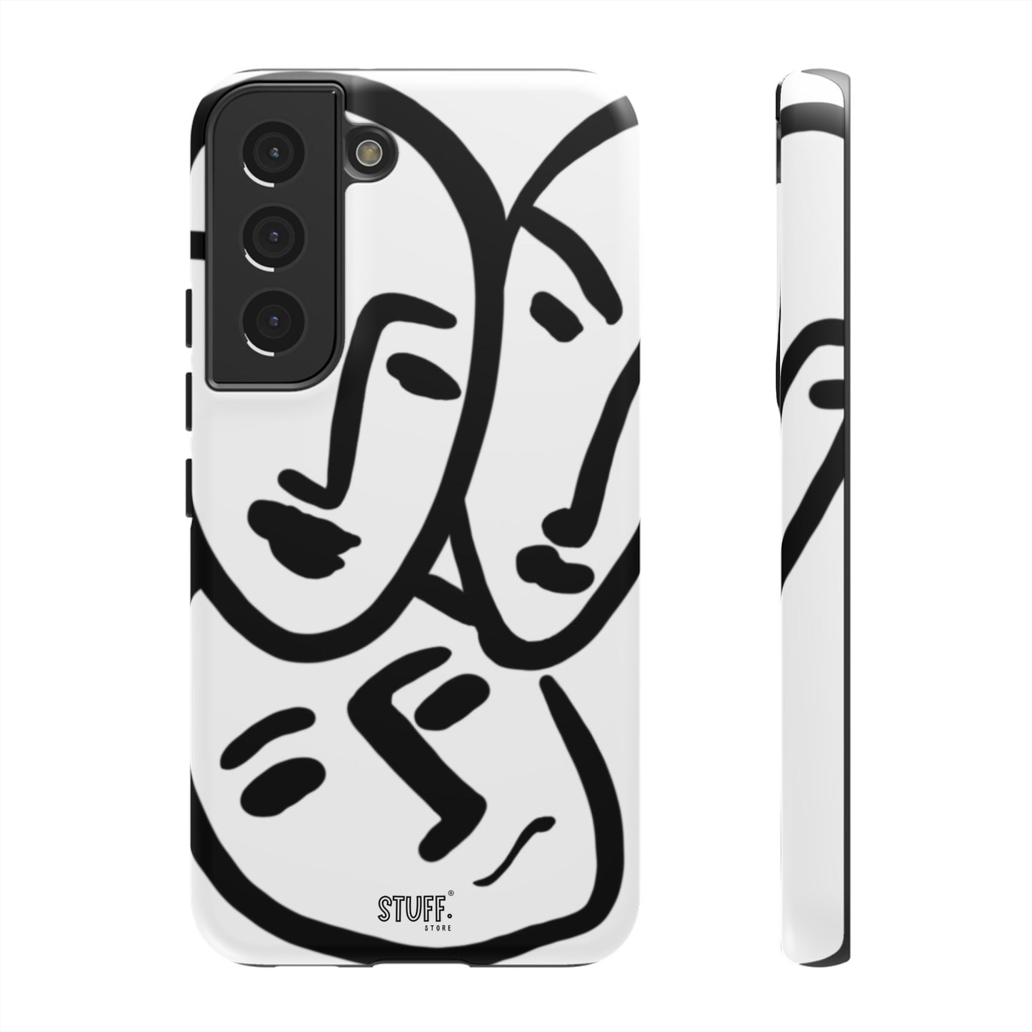 Les Trois Visages | Coque résistante double protection — inspiration Matisse