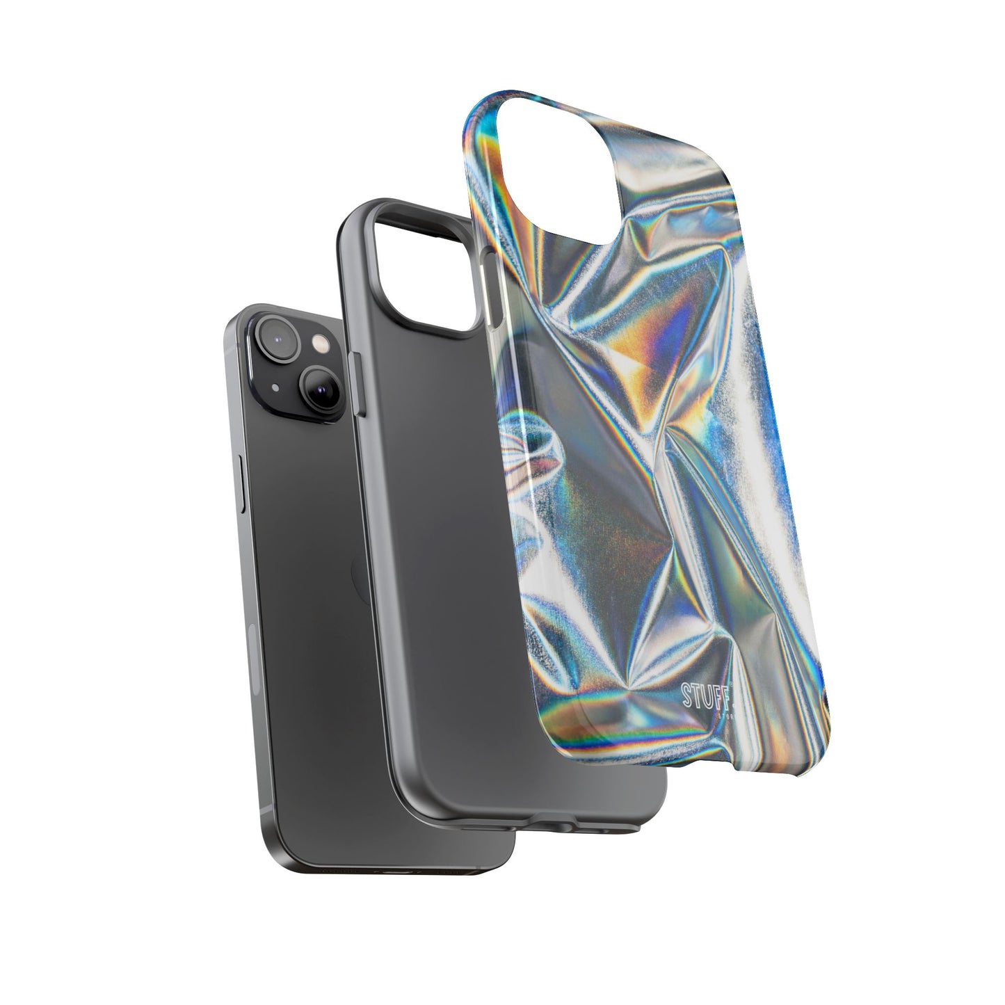 Metallic Case | Coque résistante double protection anti-choc - Effet Métallique