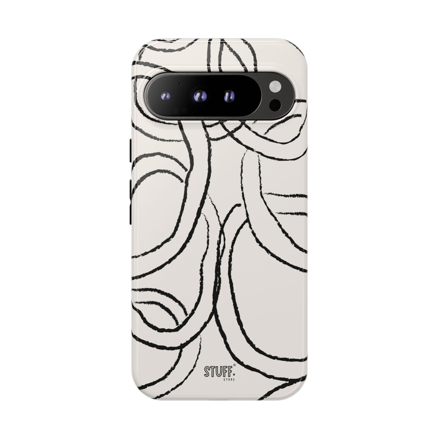 Doodly Case | Coque résistante double protection avec Design Gribouillis Minimaliste