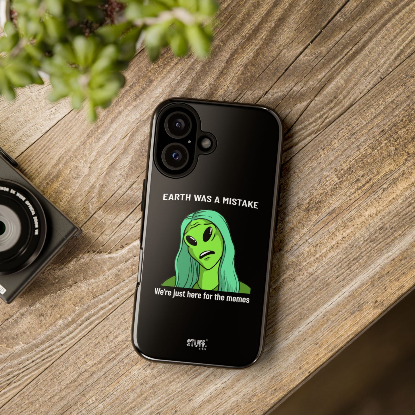 Meme Liking Alien Case | Coque résistante double protection pour les amateurs de Pop Culture