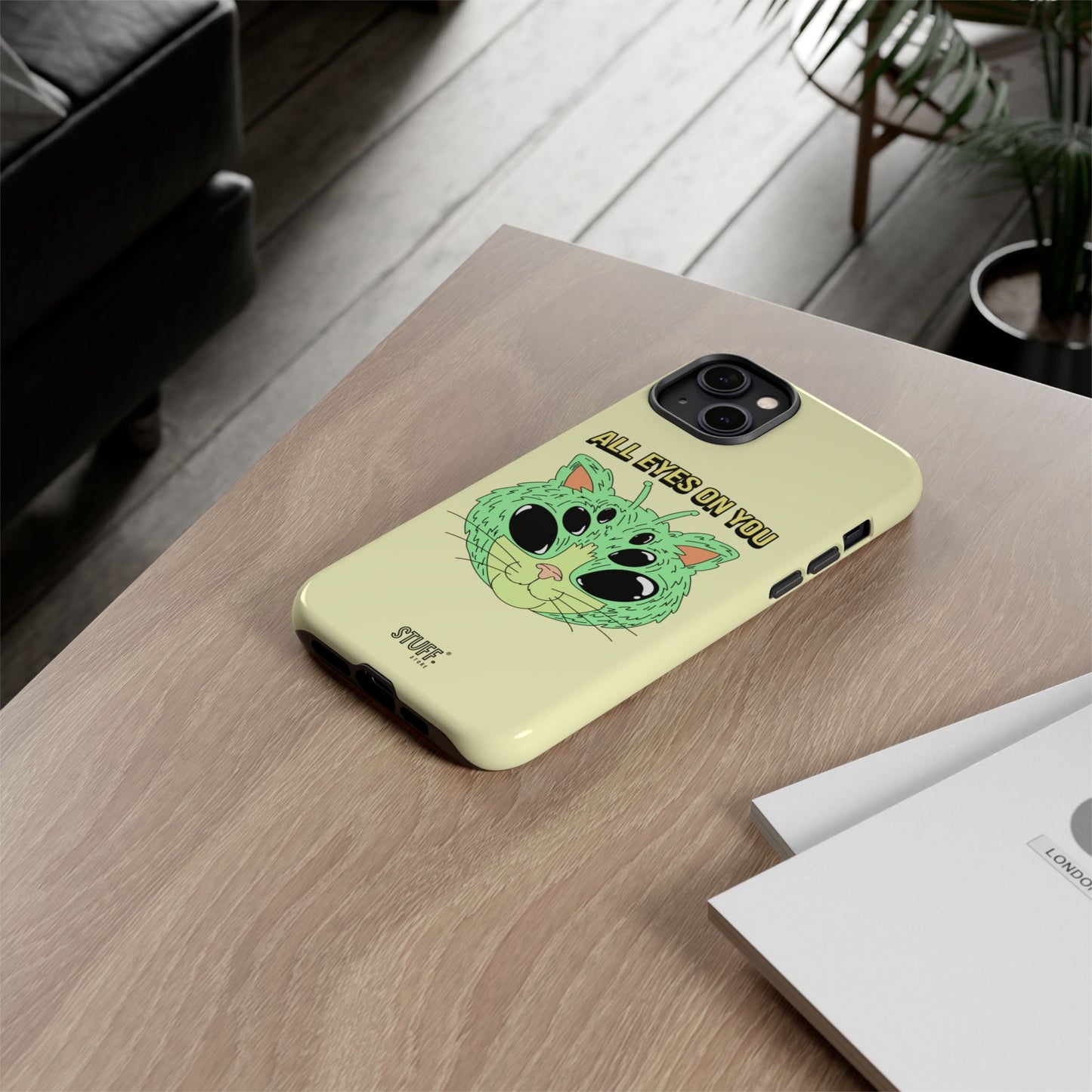All Eyes on You Case | Coque résistante double protection avec Design Alien drôle