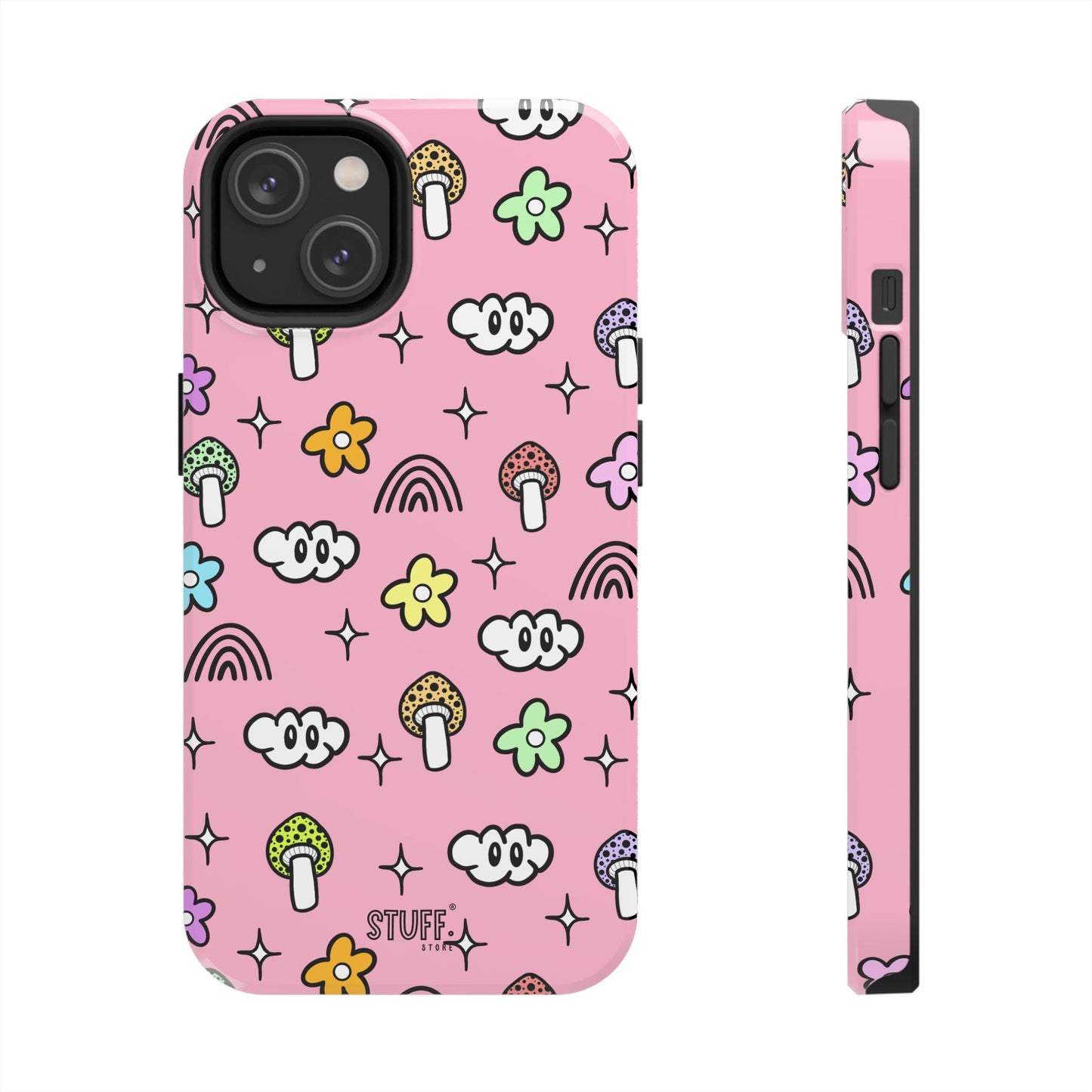 Pixie Case | Coque résistante double protection | Pixie Collection - Pink Matte Effect