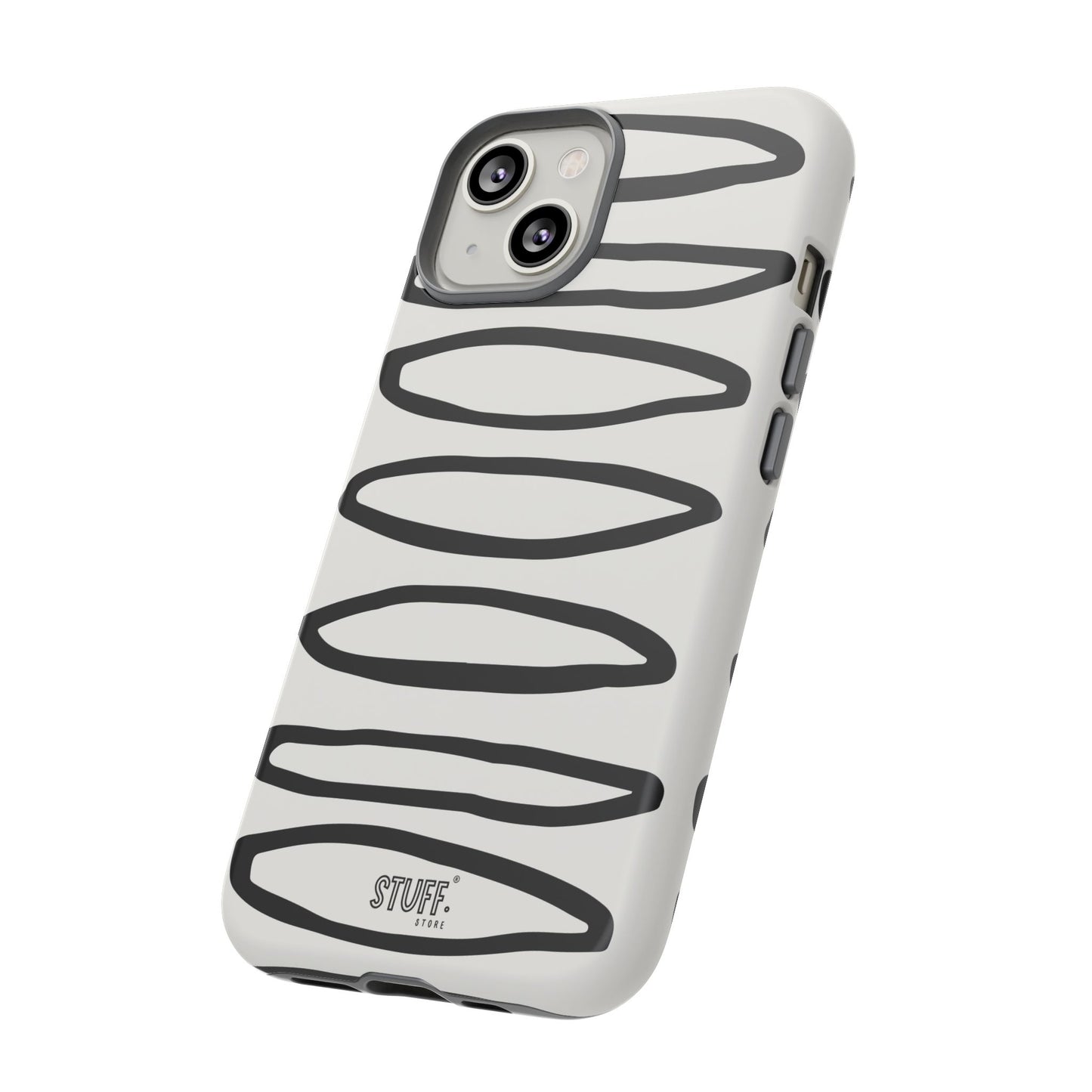 Loopy Case | Coque résistante double protection - Motif cercles abstraits