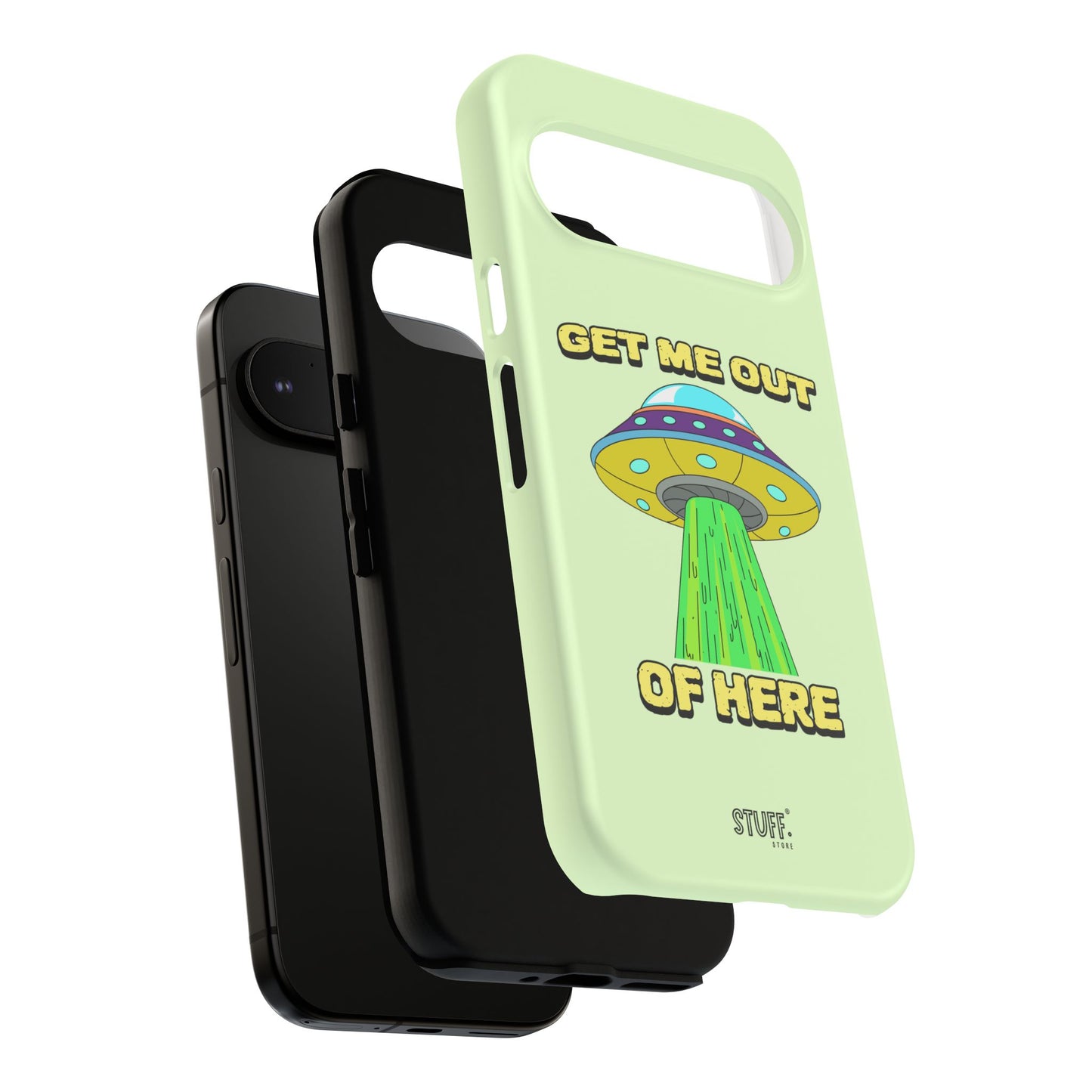 Get Me Out of Here | Coque résistante anti-choc — Vert Menthe