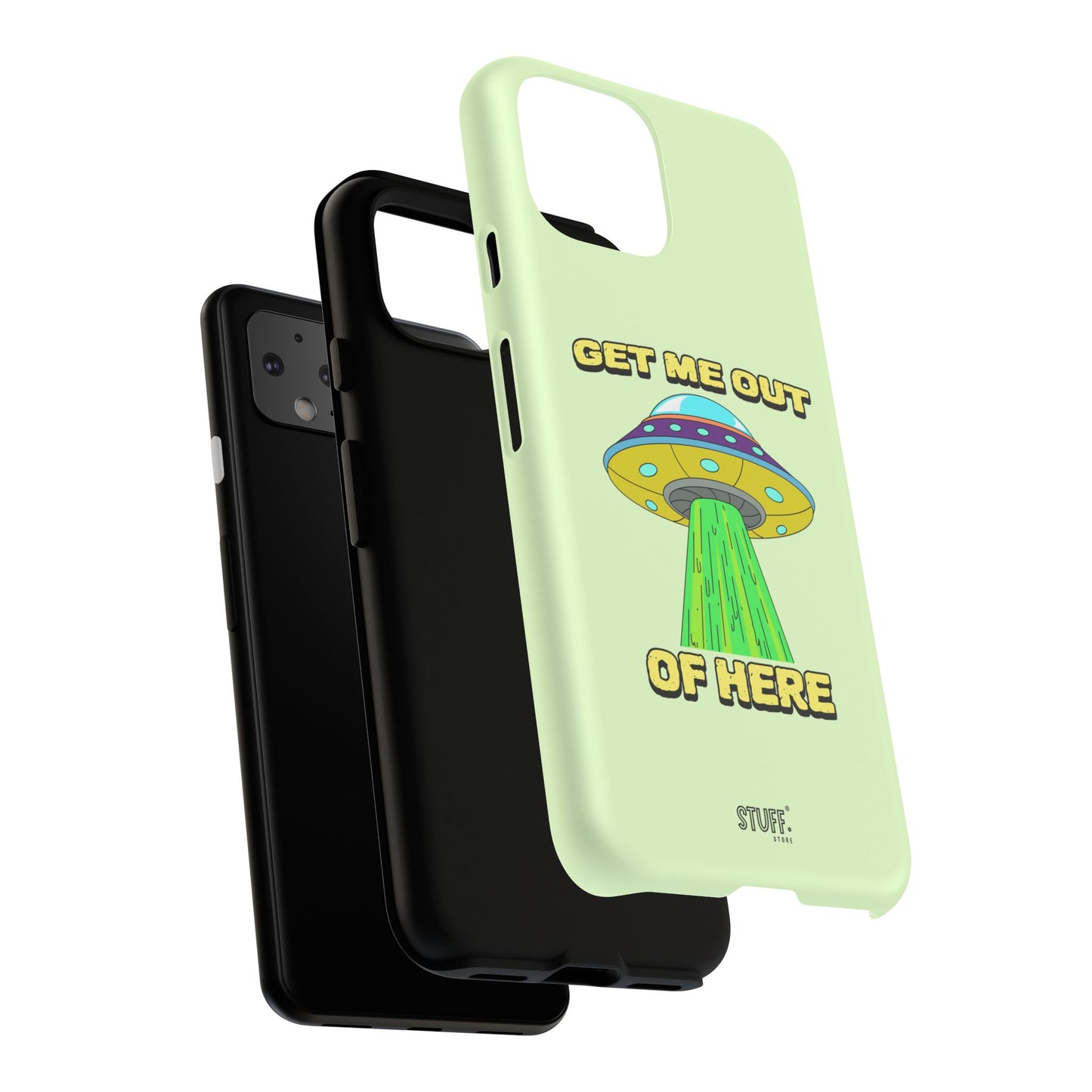 Get Me Out of Here | Coque résistante anti-choc — Vert Menthe