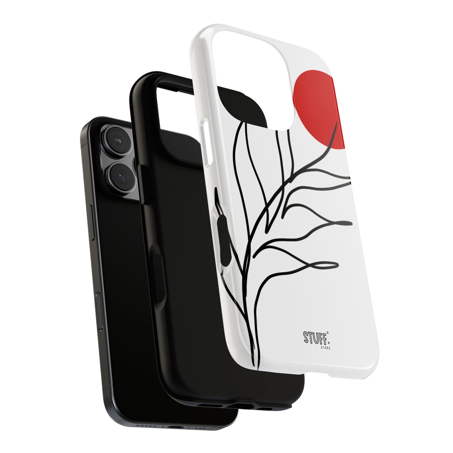 Red Sun Case | Coque résistante double protection avec Design Minimaliste