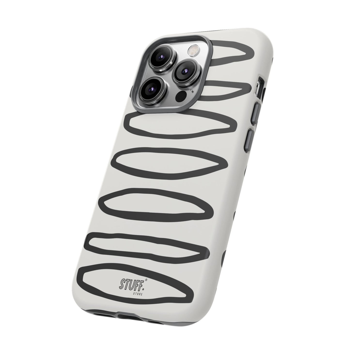 Loopy Case | Coque résistante double protection - Motif cercles abstraits