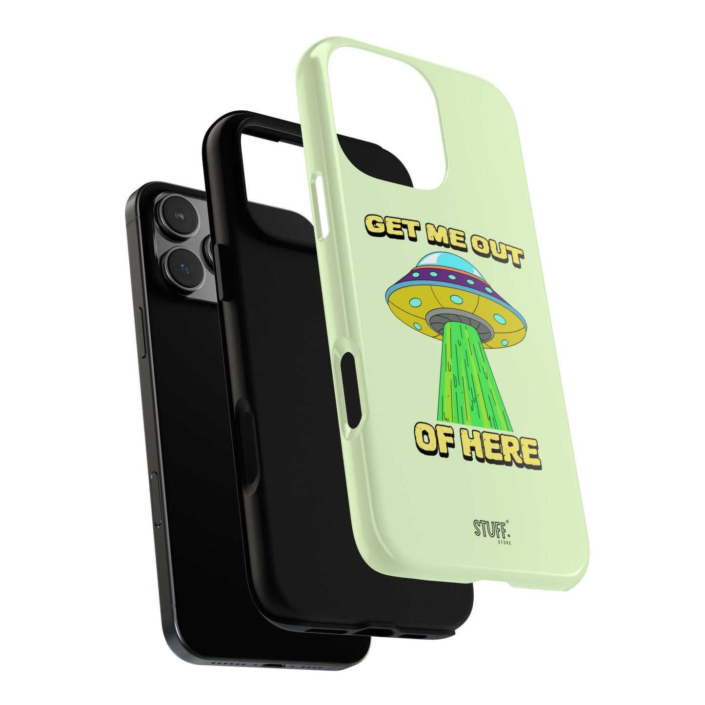Get Me Out of Here | Coque résistante anti-choc — Vert Menthe