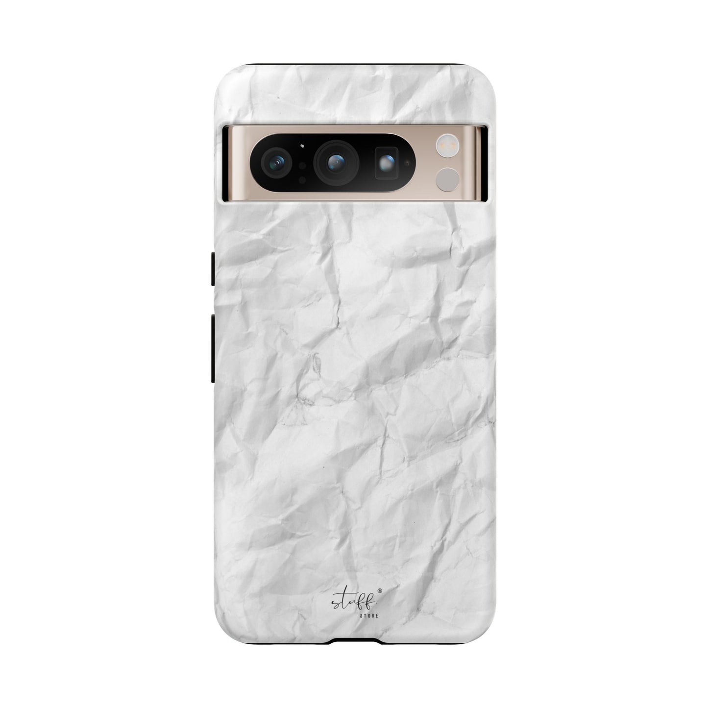Crinkled Case | Coque résistante double protection anti-choc Effet Papier Froissé Mat