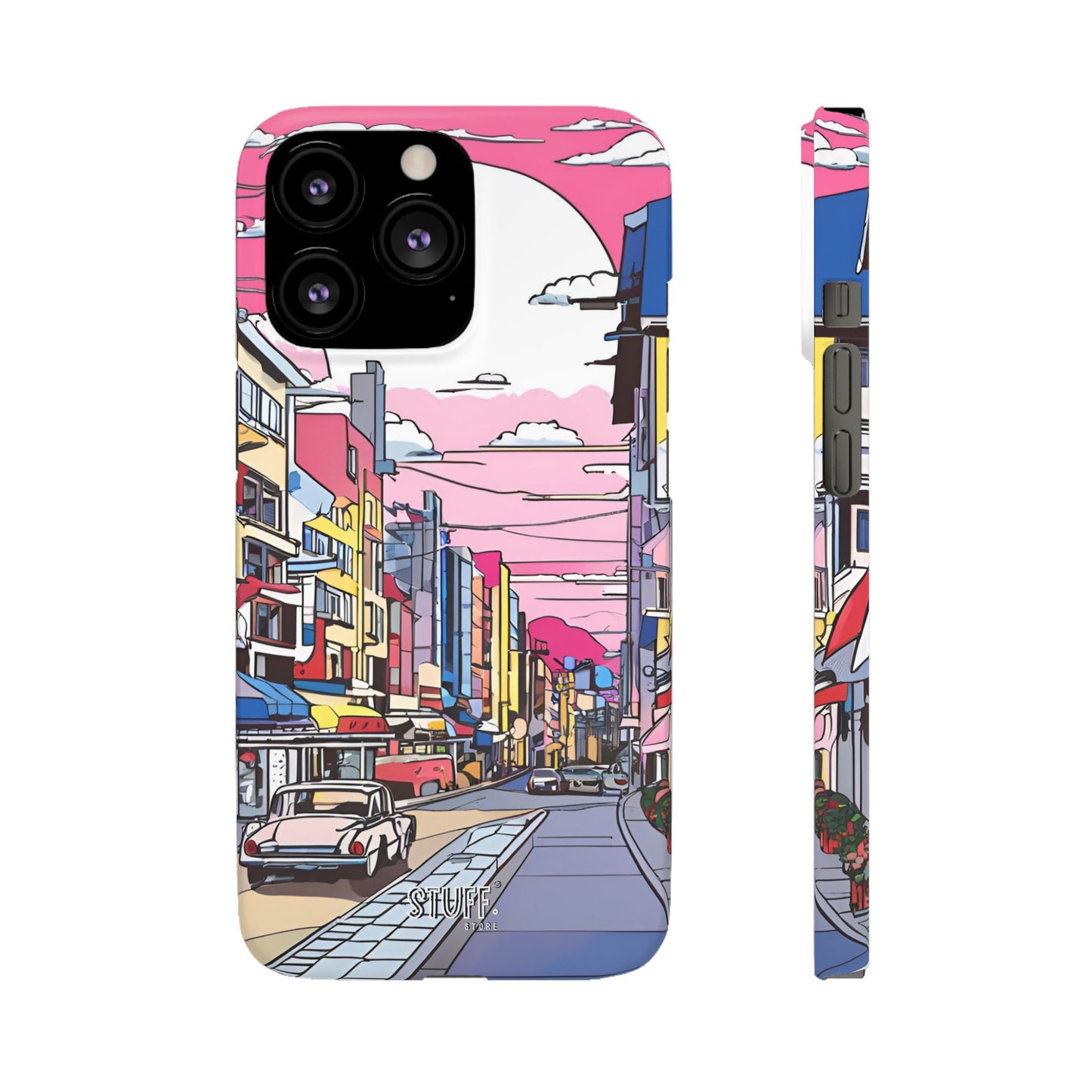 Pop Art Sunset | Coque snap légère et résistante inspiration Lichtenstein