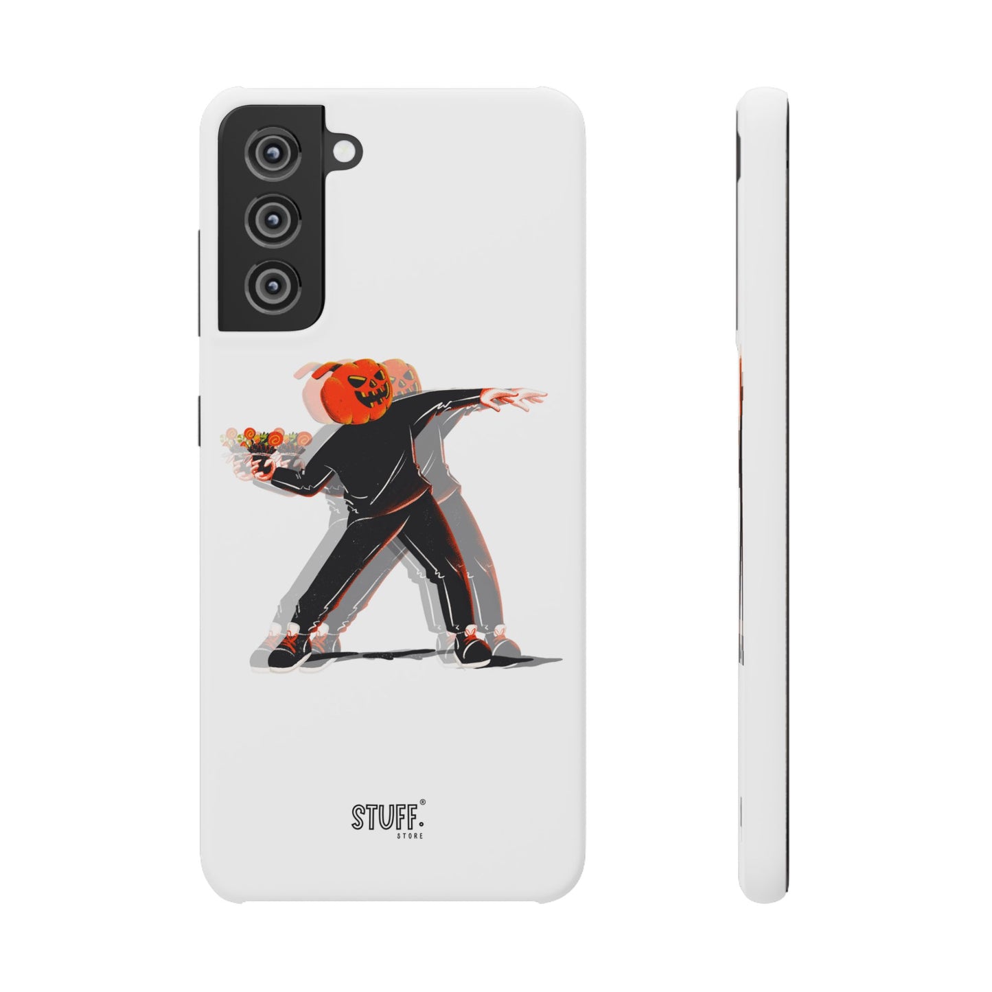 Pumpksy | Coque snap légère et résistante inspiration Banksy – Blanc