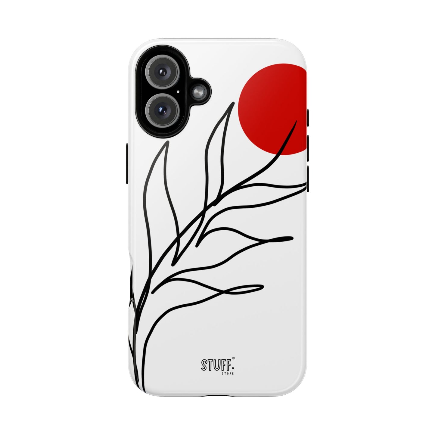 Red Sun Case | Coque résistante double protection avec Design Minimaliste