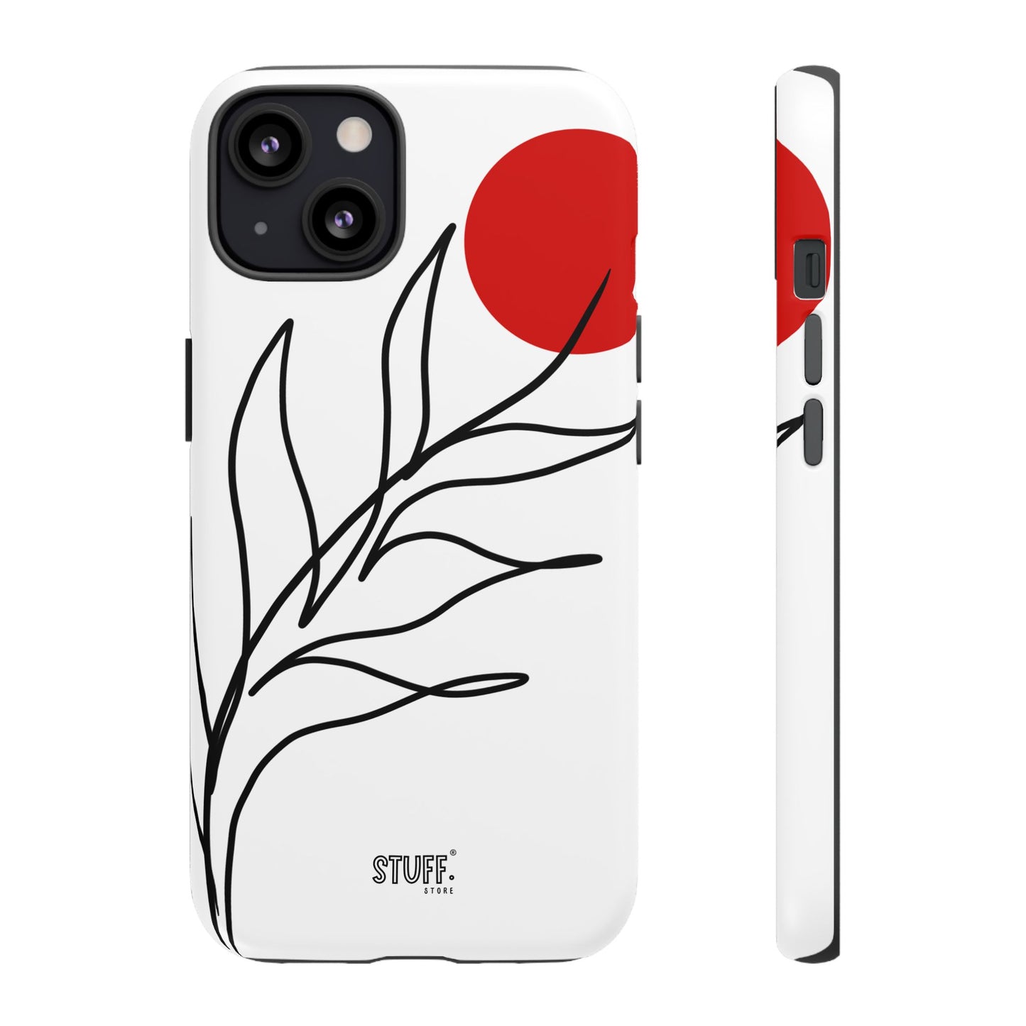 Red Sun Case | Coque résistante double protection avec Design Minimaliste