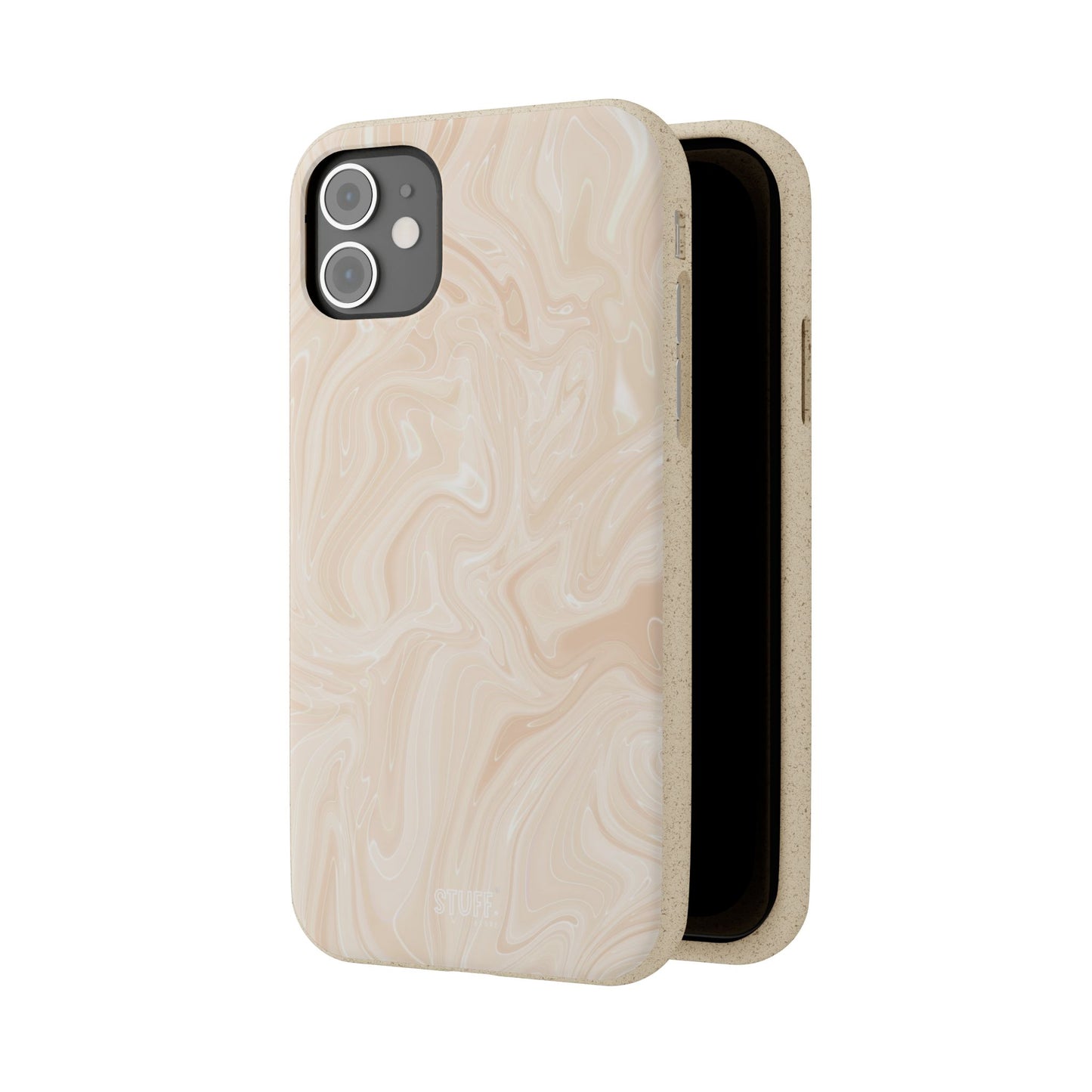 Liquid Marble Case | Coque Eco-Friendly en Bambou et Bioplastique Effet Marbré - Disponible avec Emballage Cadeau