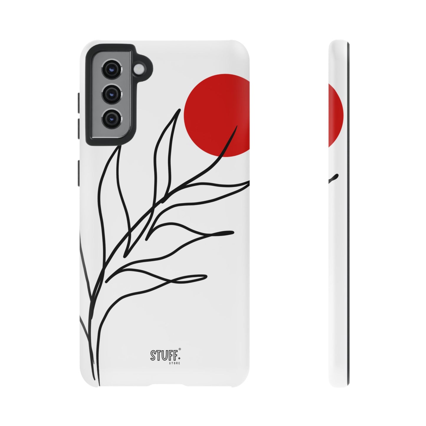 Red Sun Case | Coque résistante double protection avec Design Minimaliste