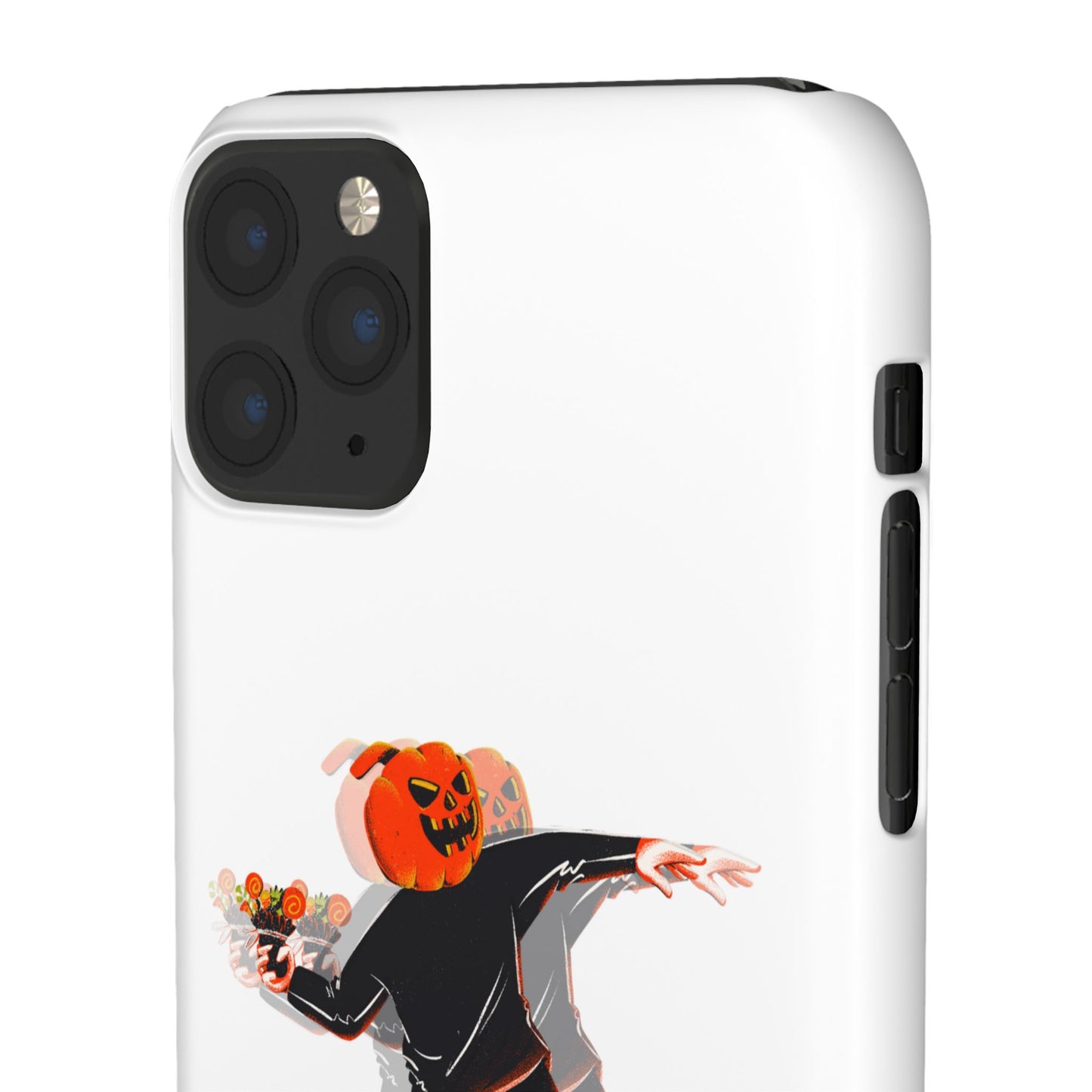 Pumpksy | Coque snap légère et résistante inspiration Banksy – Blanc
