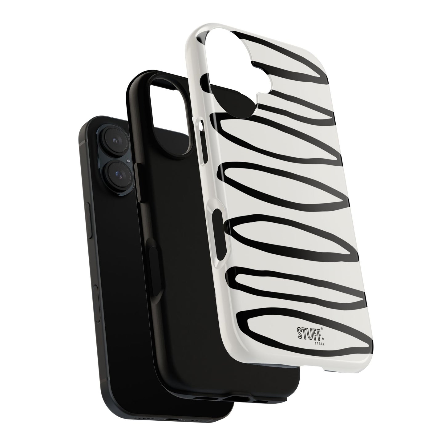 Loopy Case | Coque résistante double protection - Motif cercles abstraits