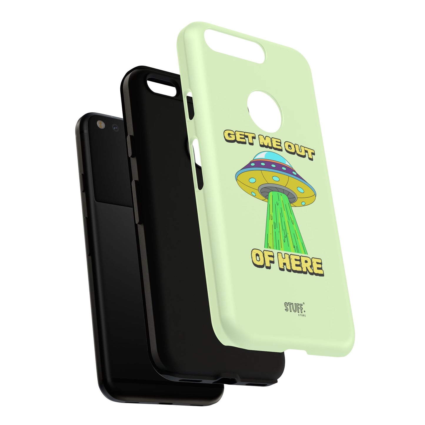 Get Me Out of Here | Coque résistante anti-choc — Vert Menthe
