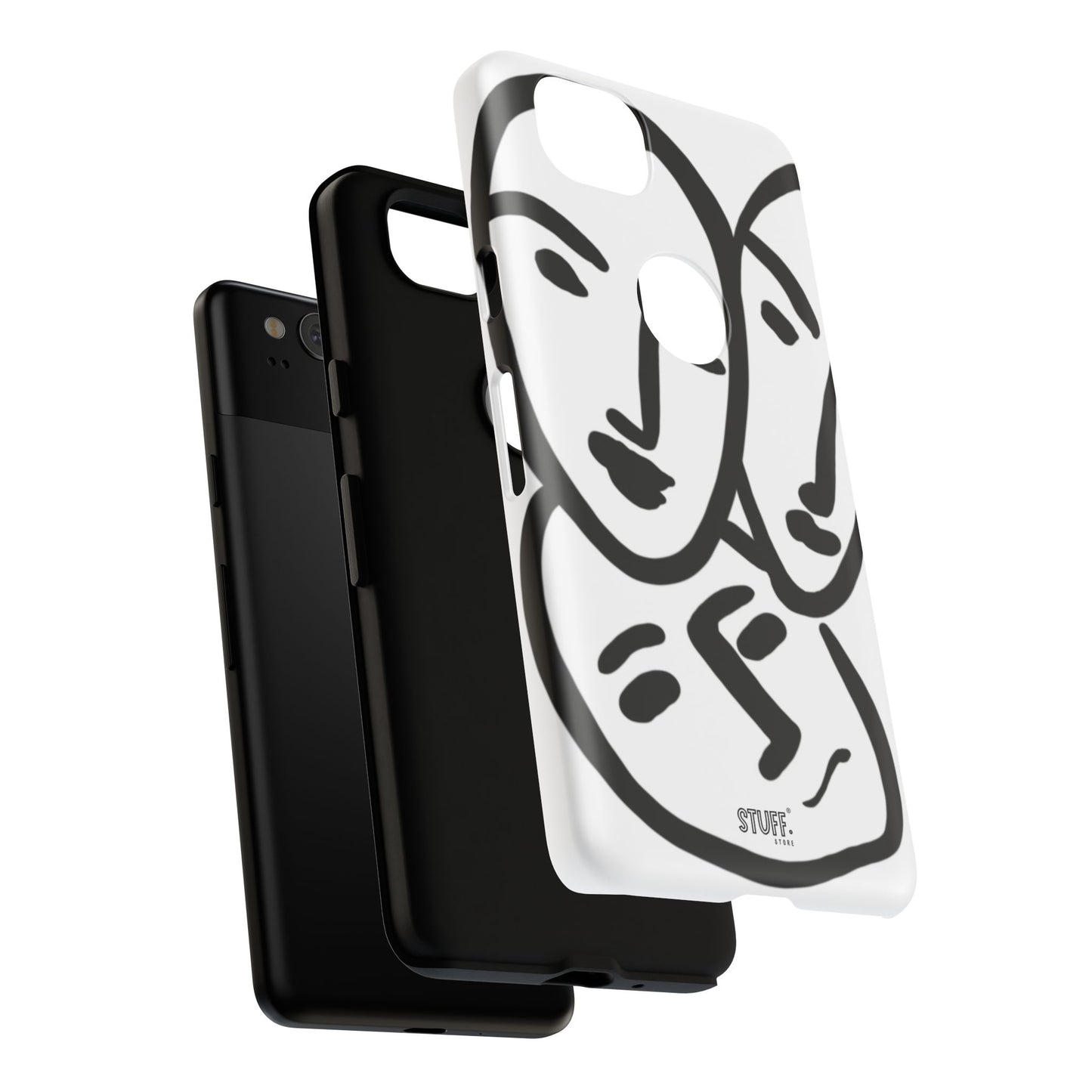 Les Trois Visages | Coque résistante double protection — inspiration Matisse