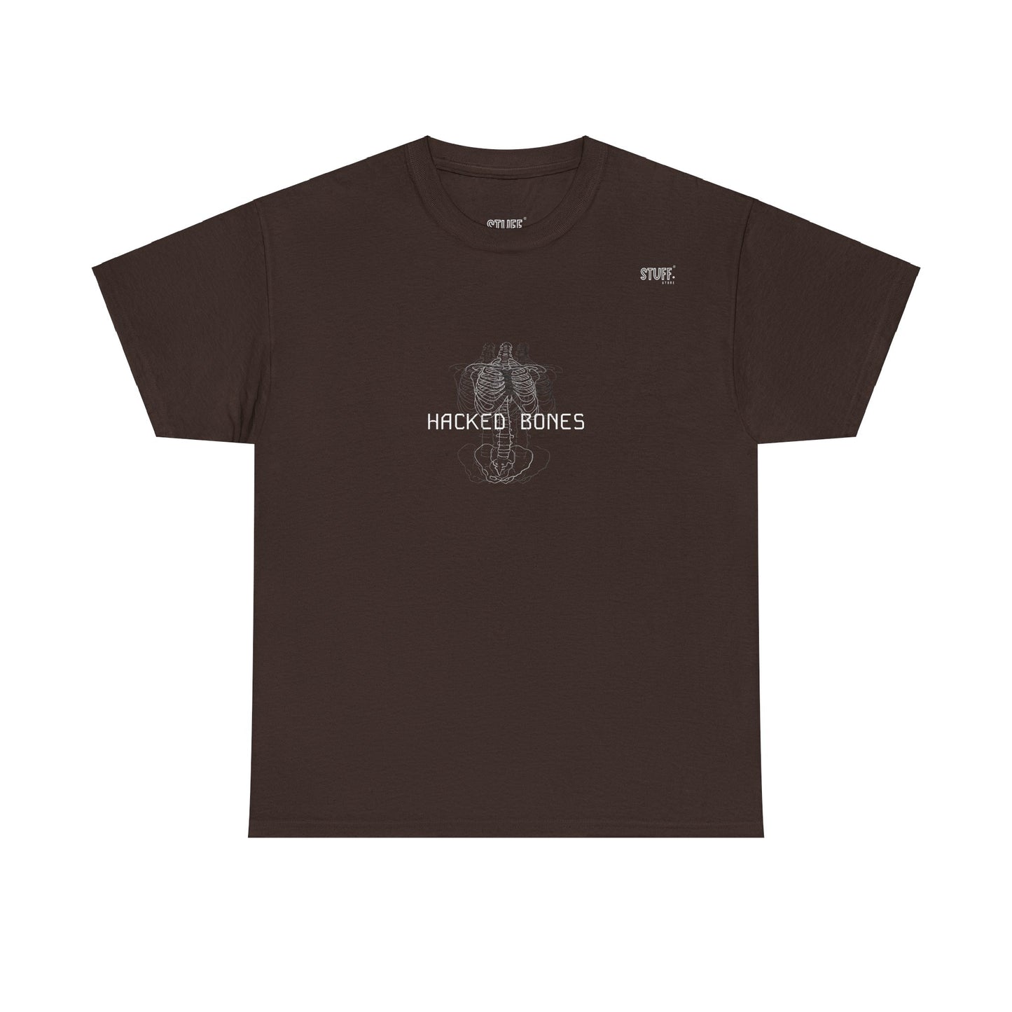 hacked bones heavy cotton tee