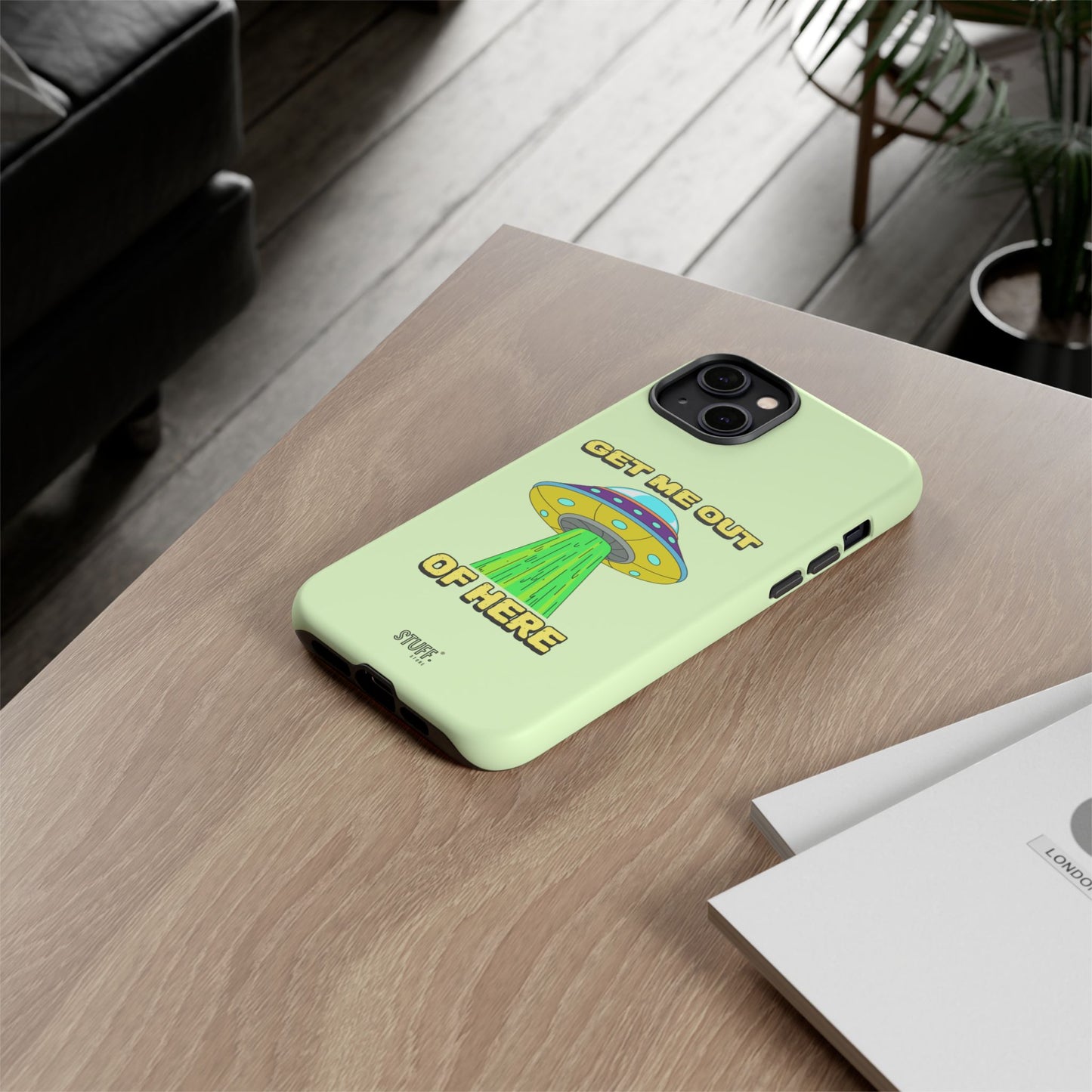 Get Me Out of Here | Coque résistante anti-choc — Vert Menthe