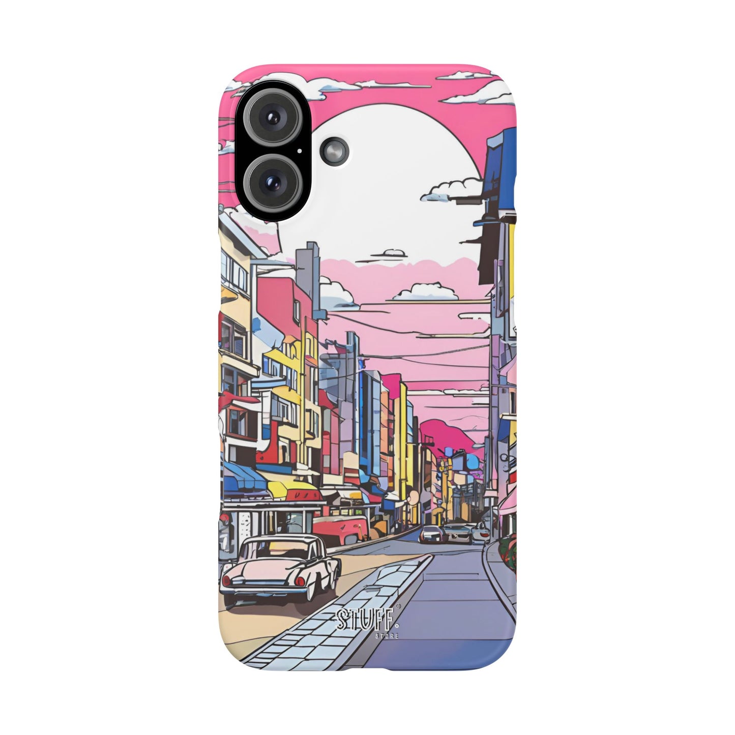 Pop Art Sunset | Coque snap légère et résistante inspiration Lichtenstein