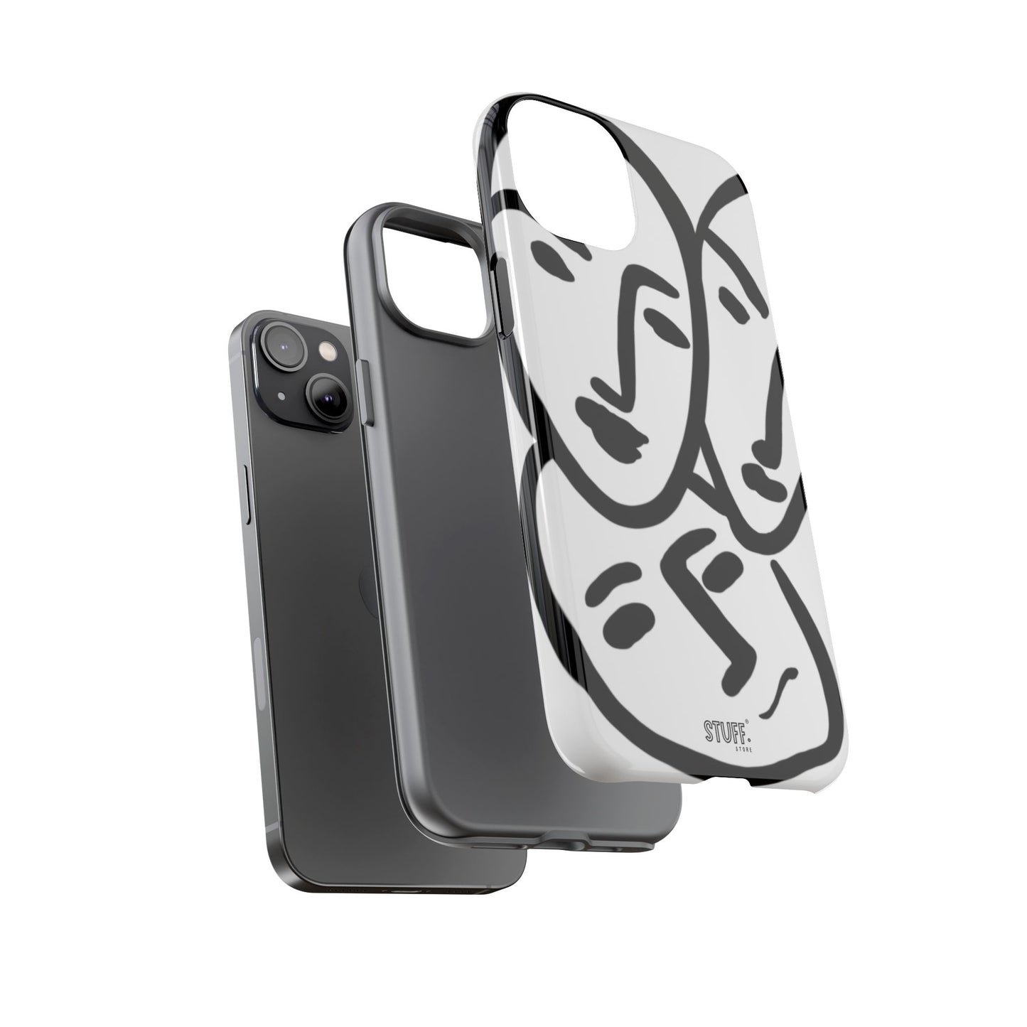 Les Trois Visages | Coque résistante double protection — inspiration Matisse