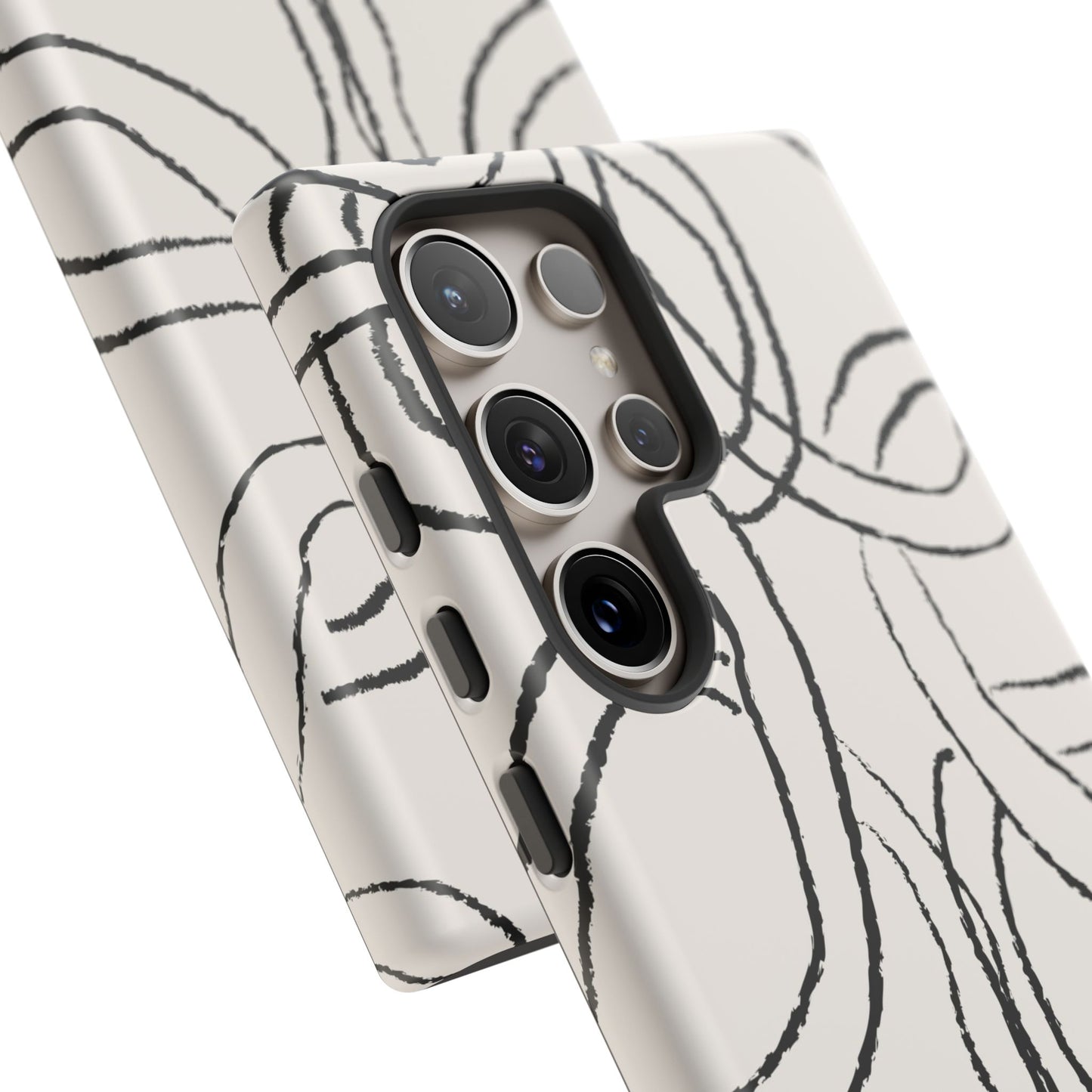 Doodly Case | Coque résistante double protection avec Design Gribouillis Minimaliste