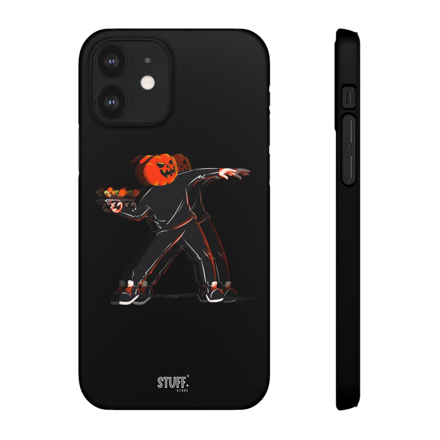 Pumpksy | Coque snap légère et résistante inspiration Banksy – Noir