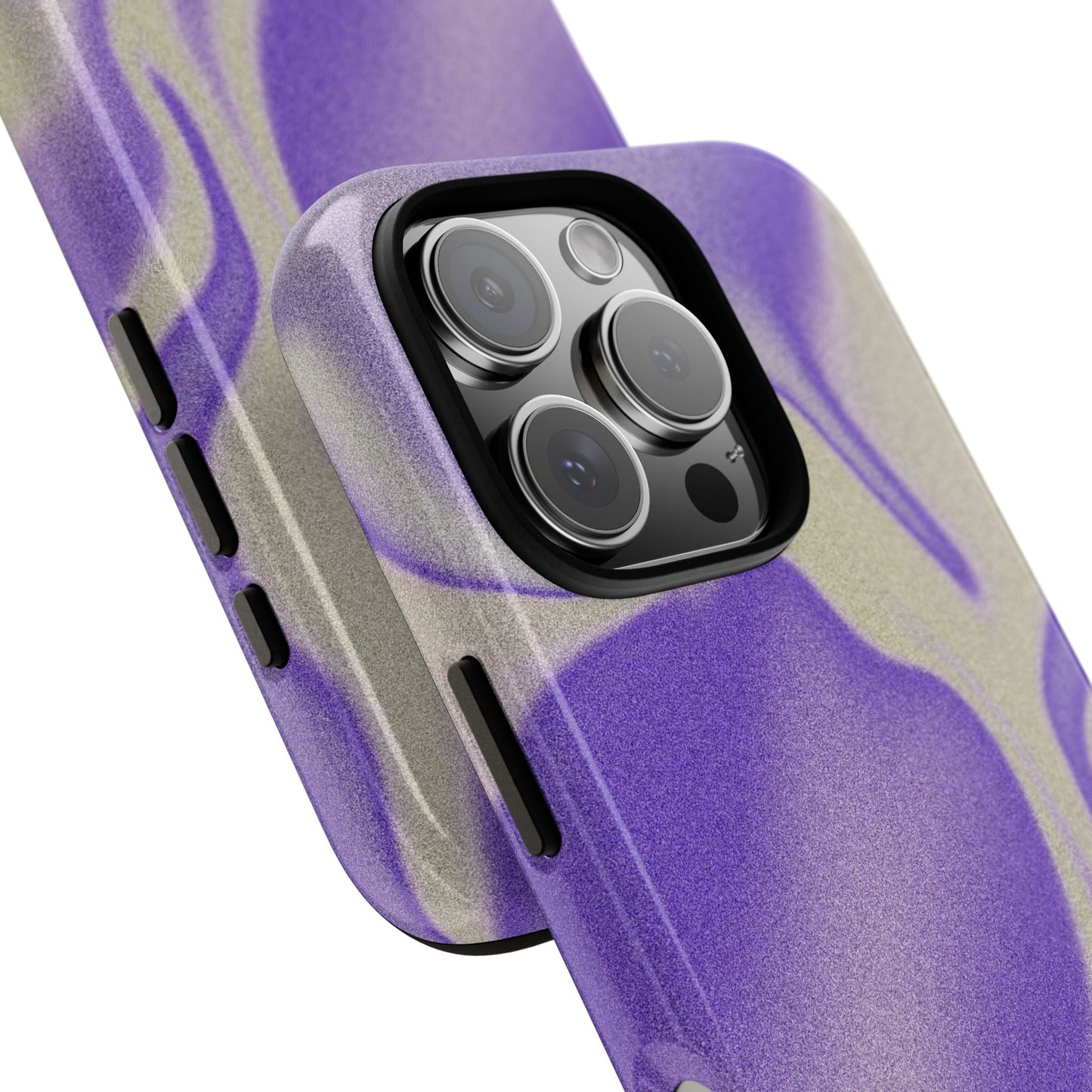 Swirly Case | Coque résistante double protection - Motif vague pourpre
