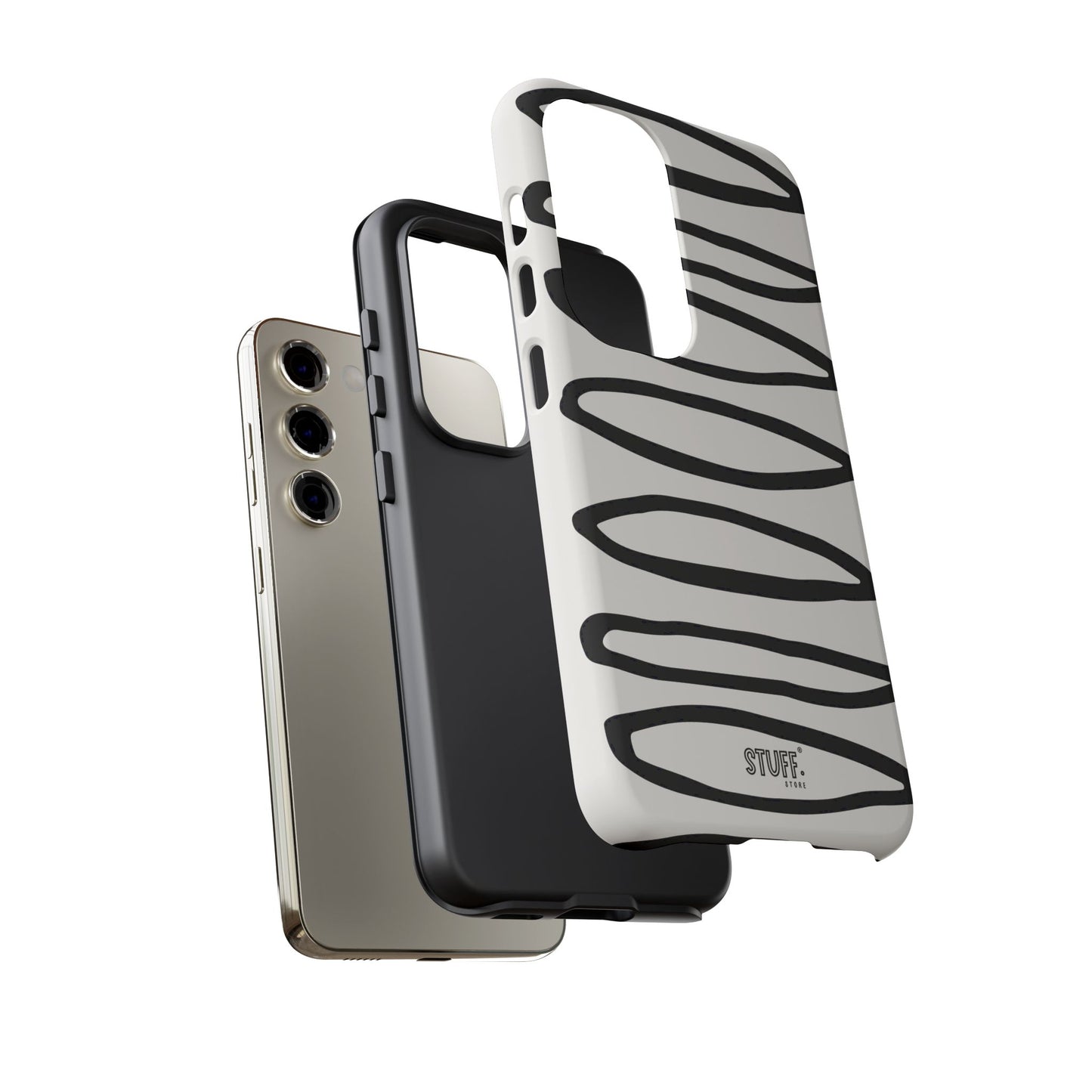 Loopy Case | Coque résistante double protection - Motif cercles abstraits