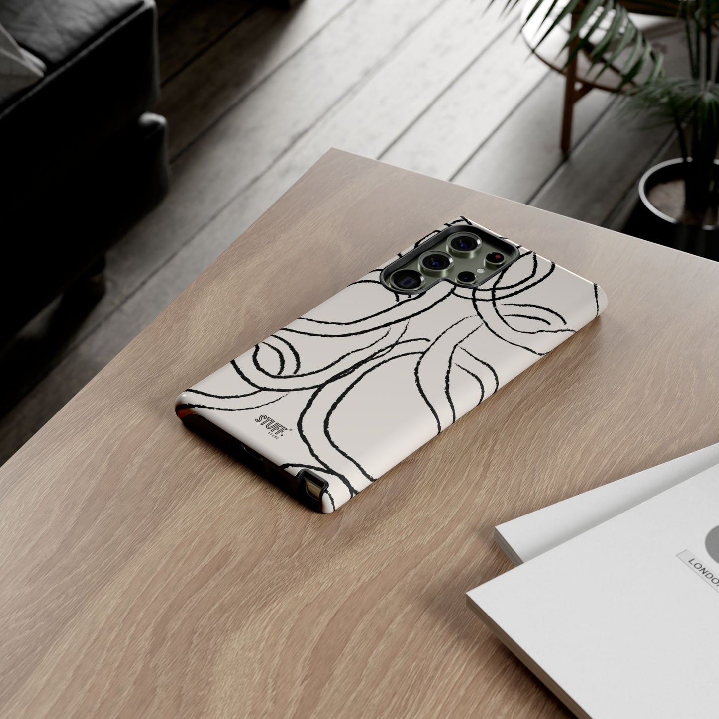 Doodly Case | Coque résistante double protection avec Design Gribouillis Minimaliste