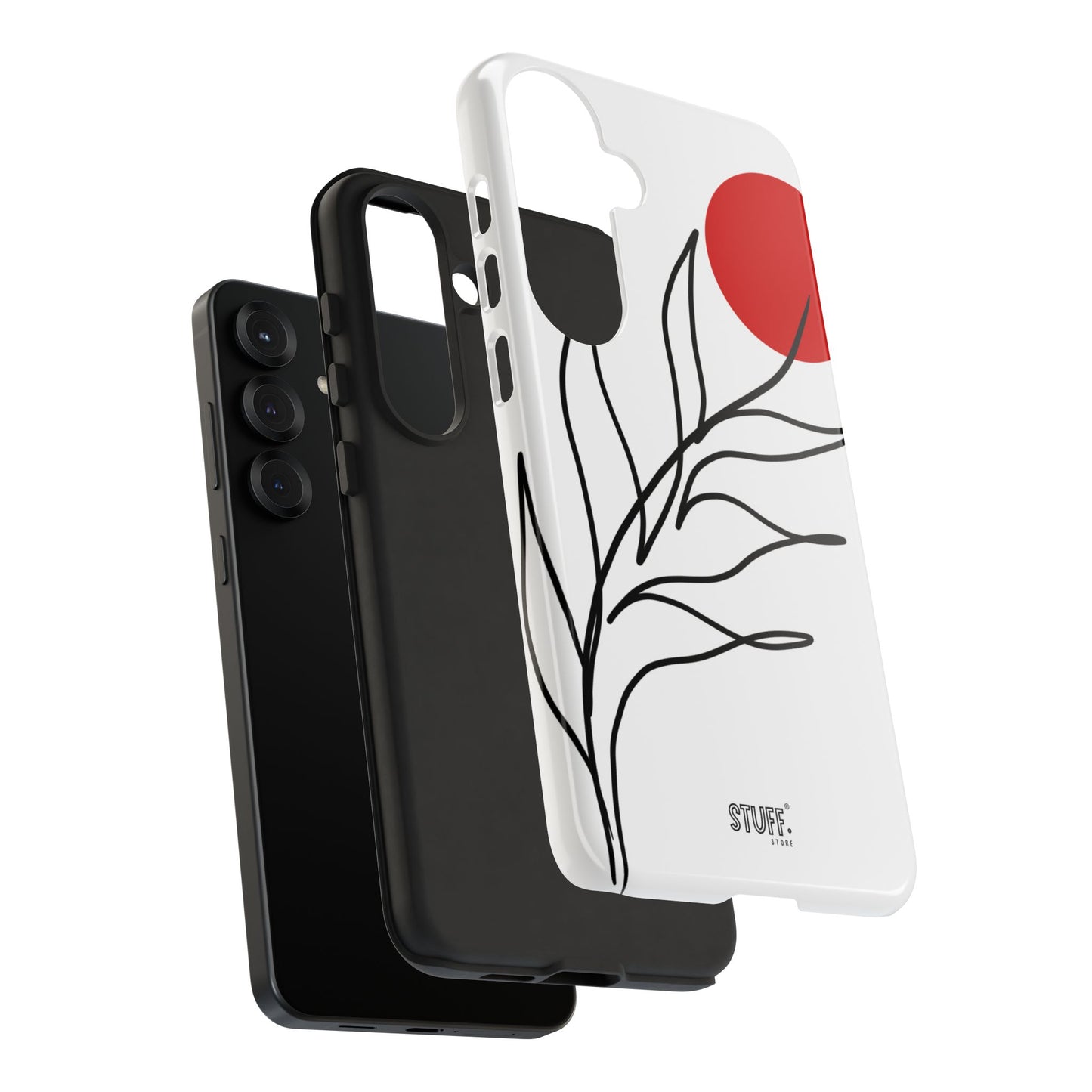 Red Sun Case | Coque résistante double protection avec Design Minimaliste