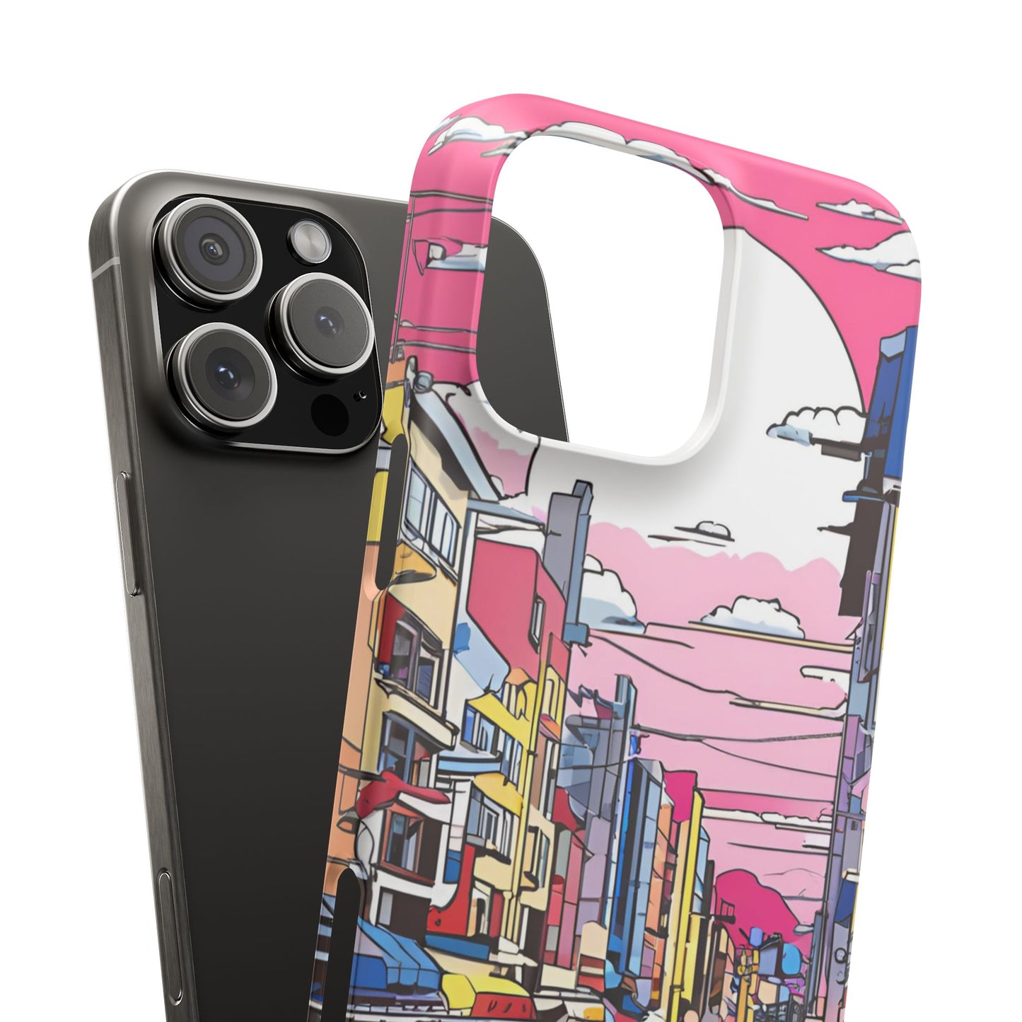 Pop Art Sunset | Coque snap légère et résistante inspiration Lichtenstein