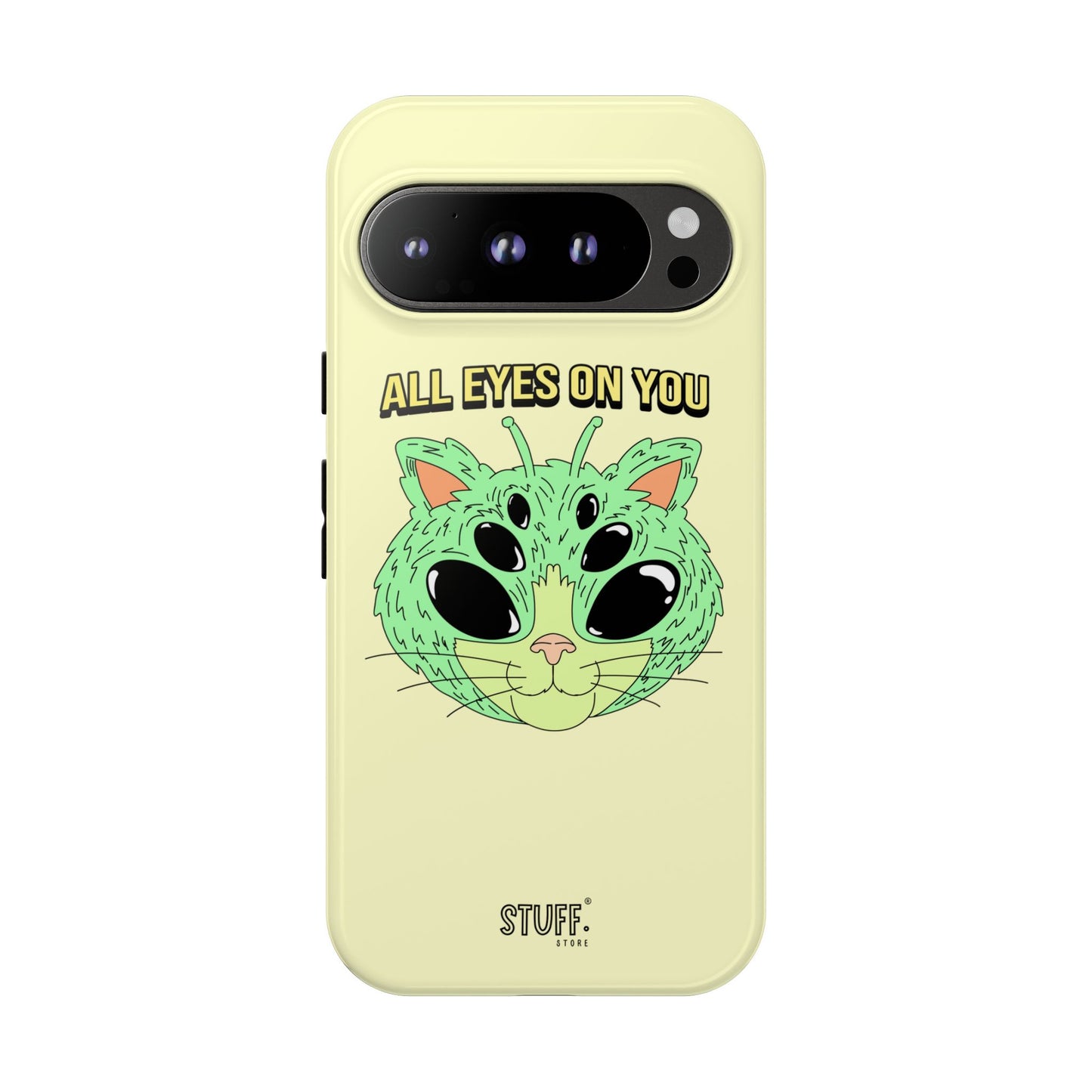 All Eyes on You Case | Coque résistante double protection avec Design Alien drôle